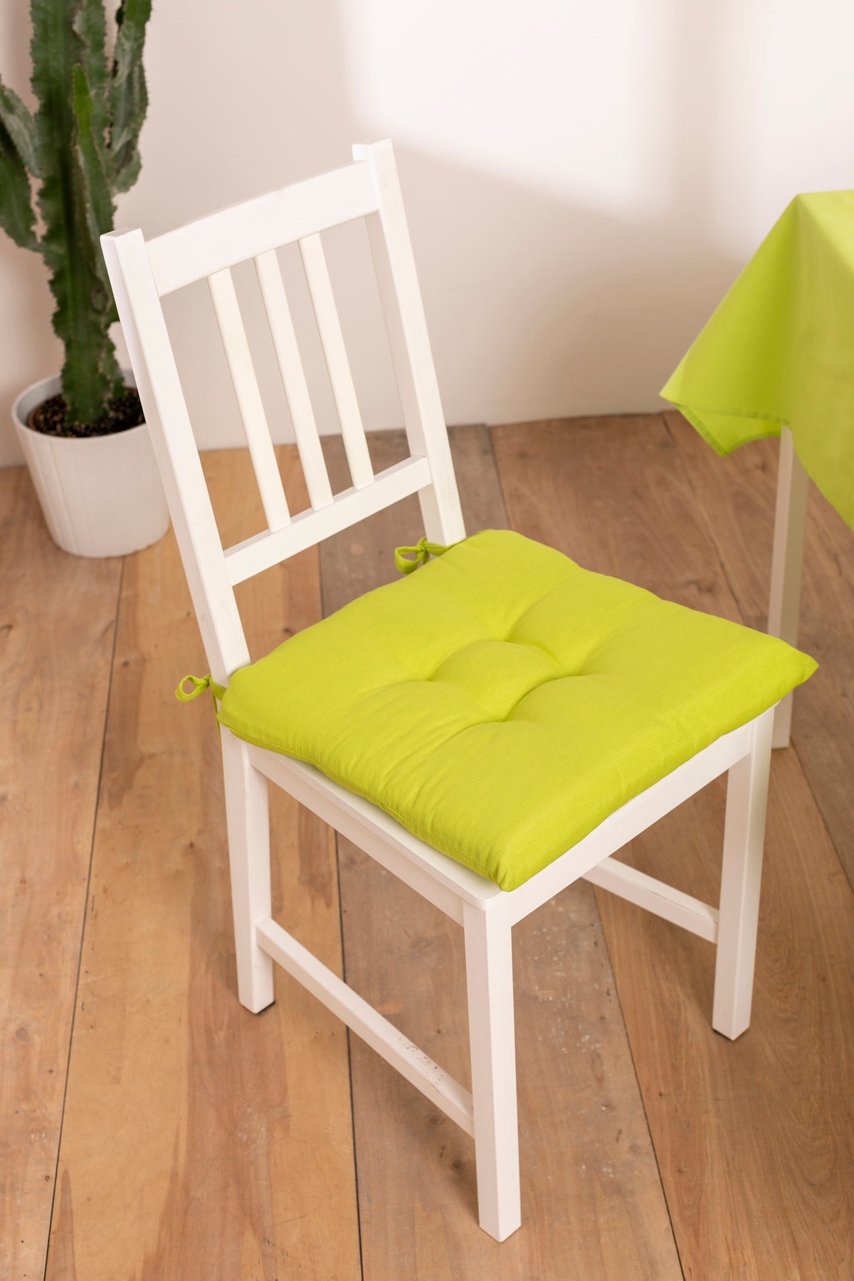 Cuscini Sedia con Lacci 40x40 Quadrato cotone e poliestere vari colori