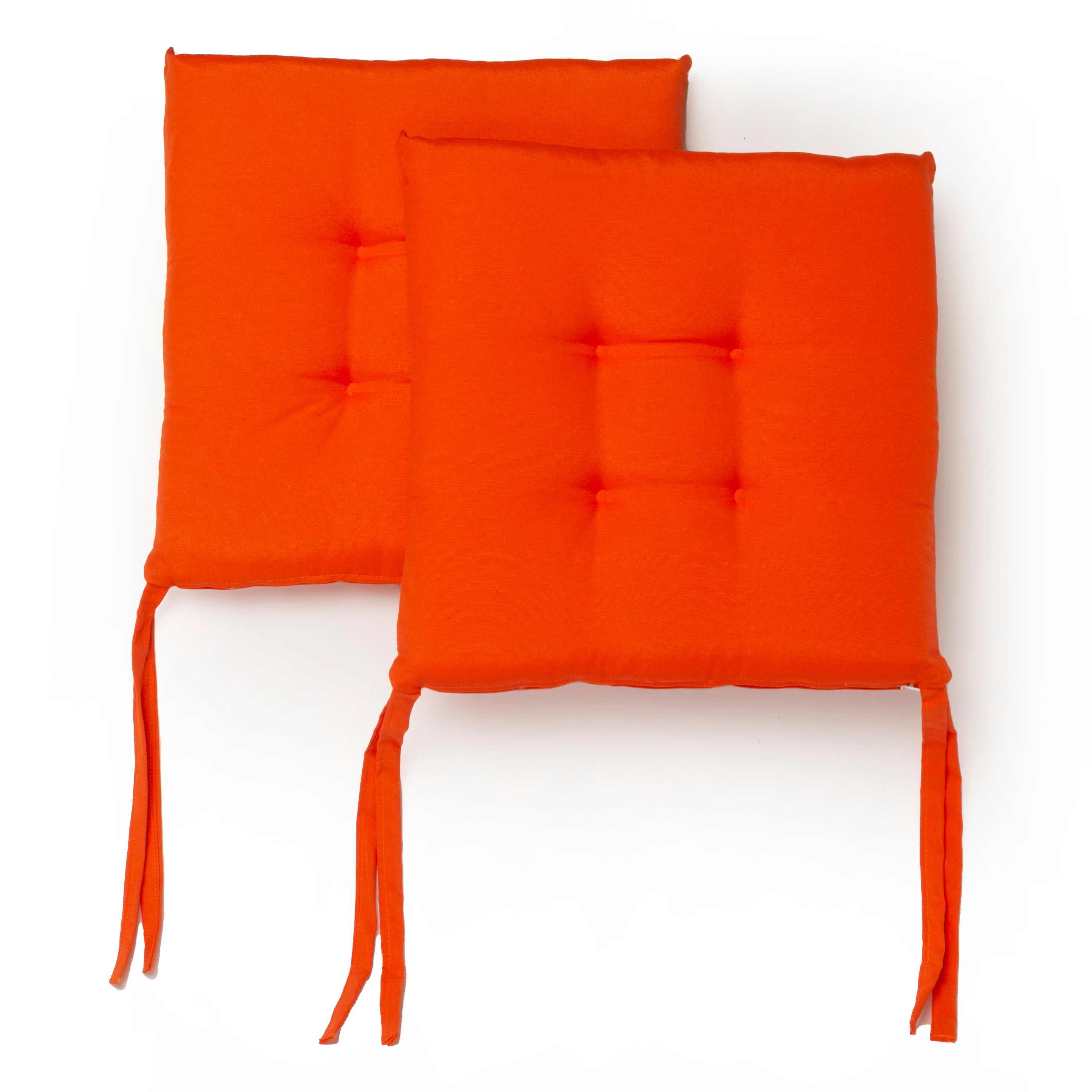 Cuscini Sedia con Lacci 40x40 Quadrato cotone e poliestere vari colori