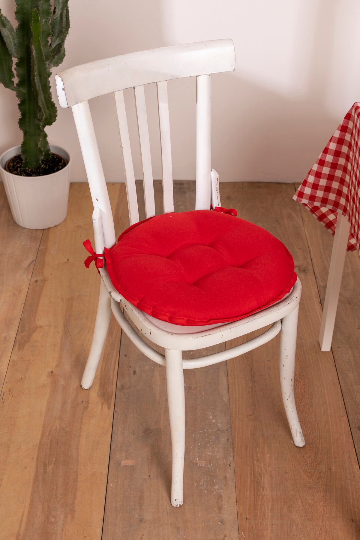 Cuscini per Sedia con Lacci diametro 40 rotondi cotone e poliestere vari colori