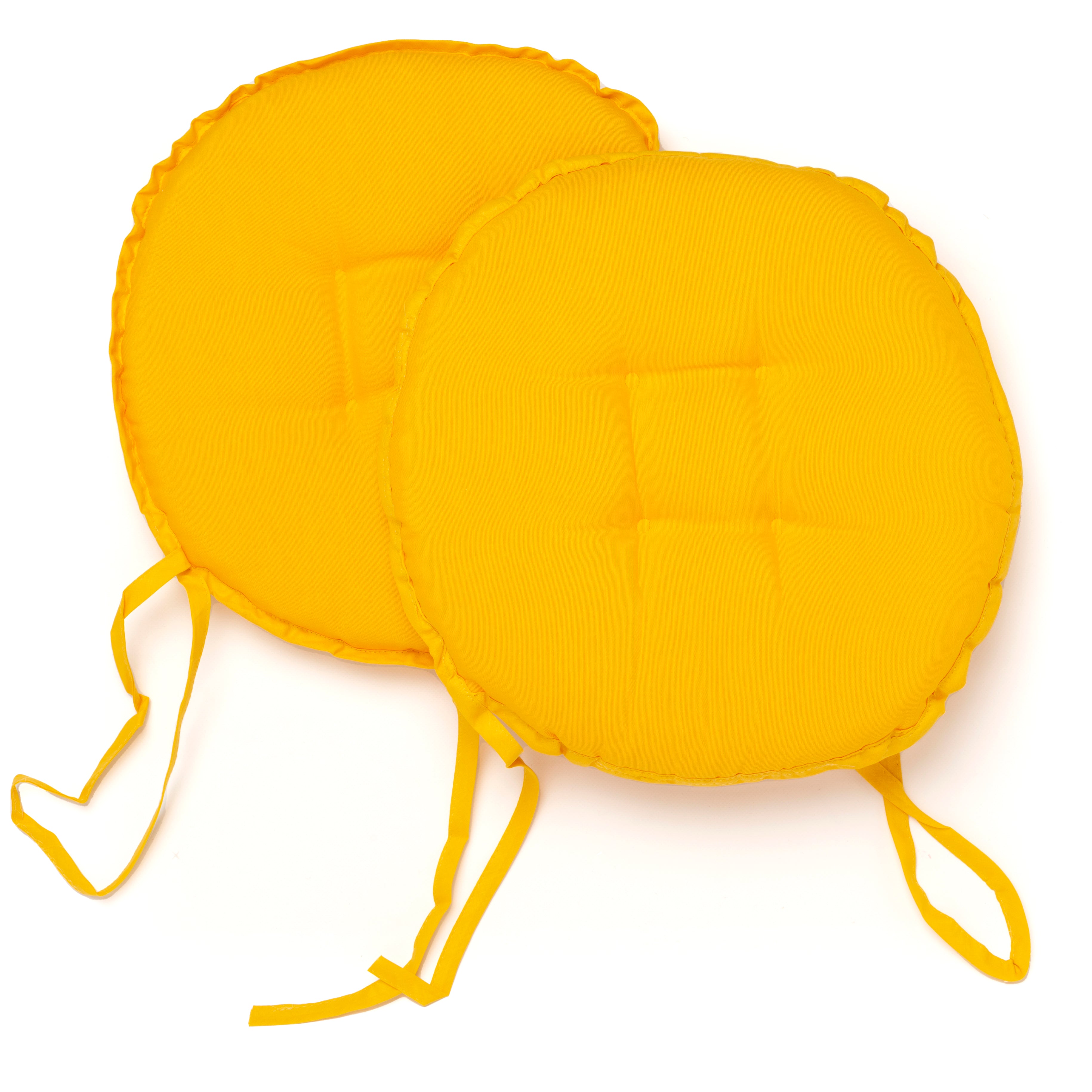 Cuscini per Sedia con Lacci diametro 40 rotondi cotone e poliestere vari colori