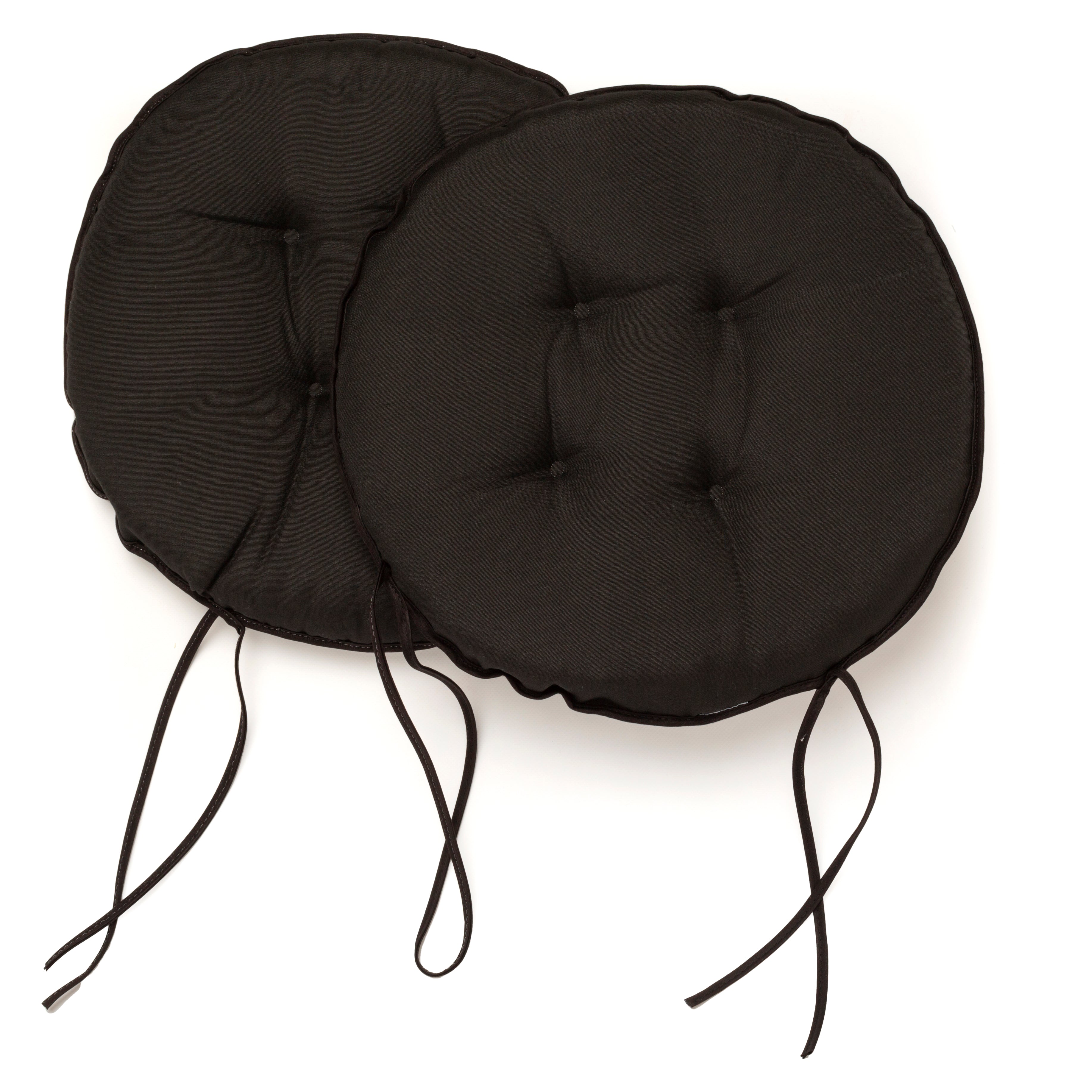 Cuscini per Sedia con Lacci diametro 40 rotondi cotone e poliestere vari colori