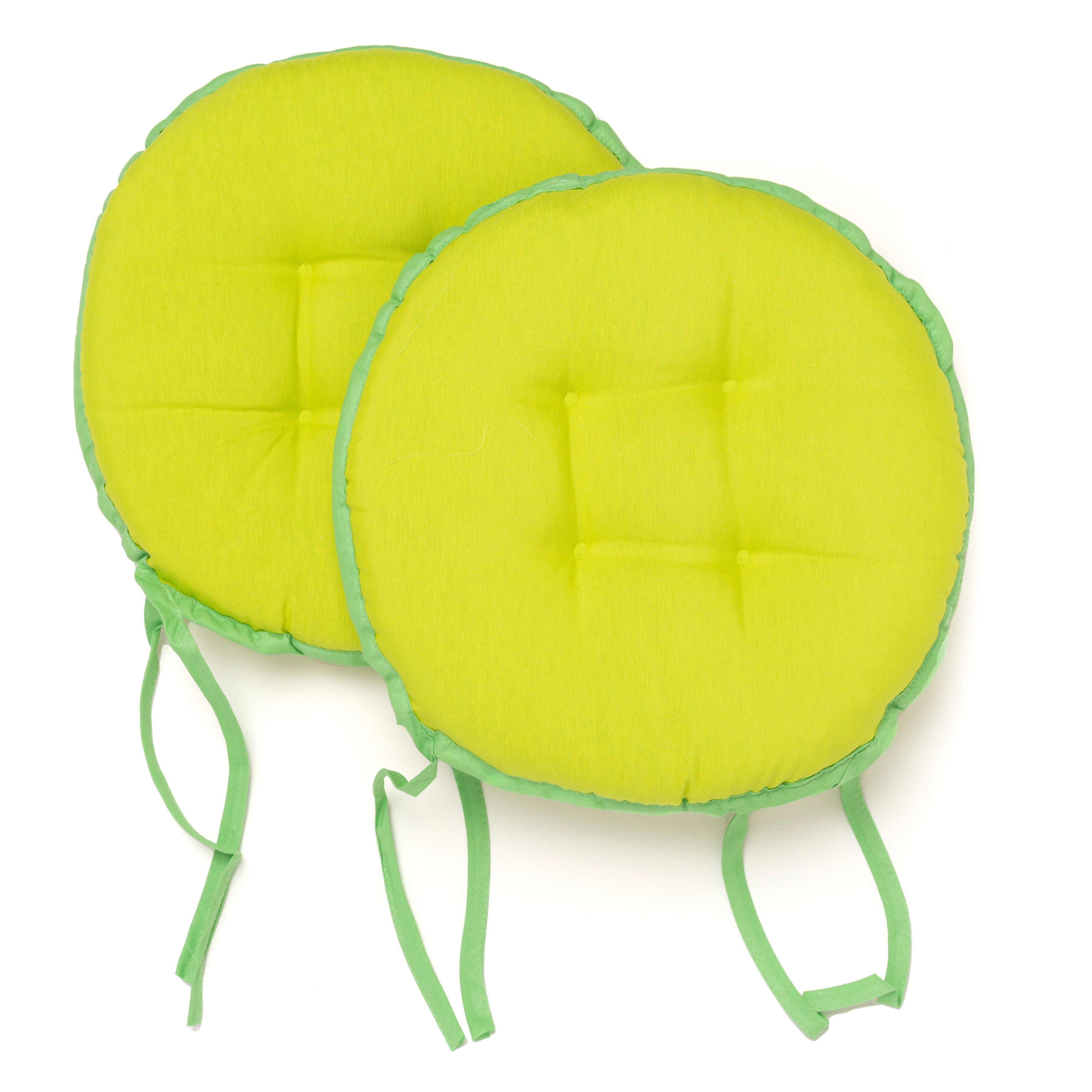 Cuscini per Sedia con Lacci diametro 40 rotondi cotone e poliestere vari colori