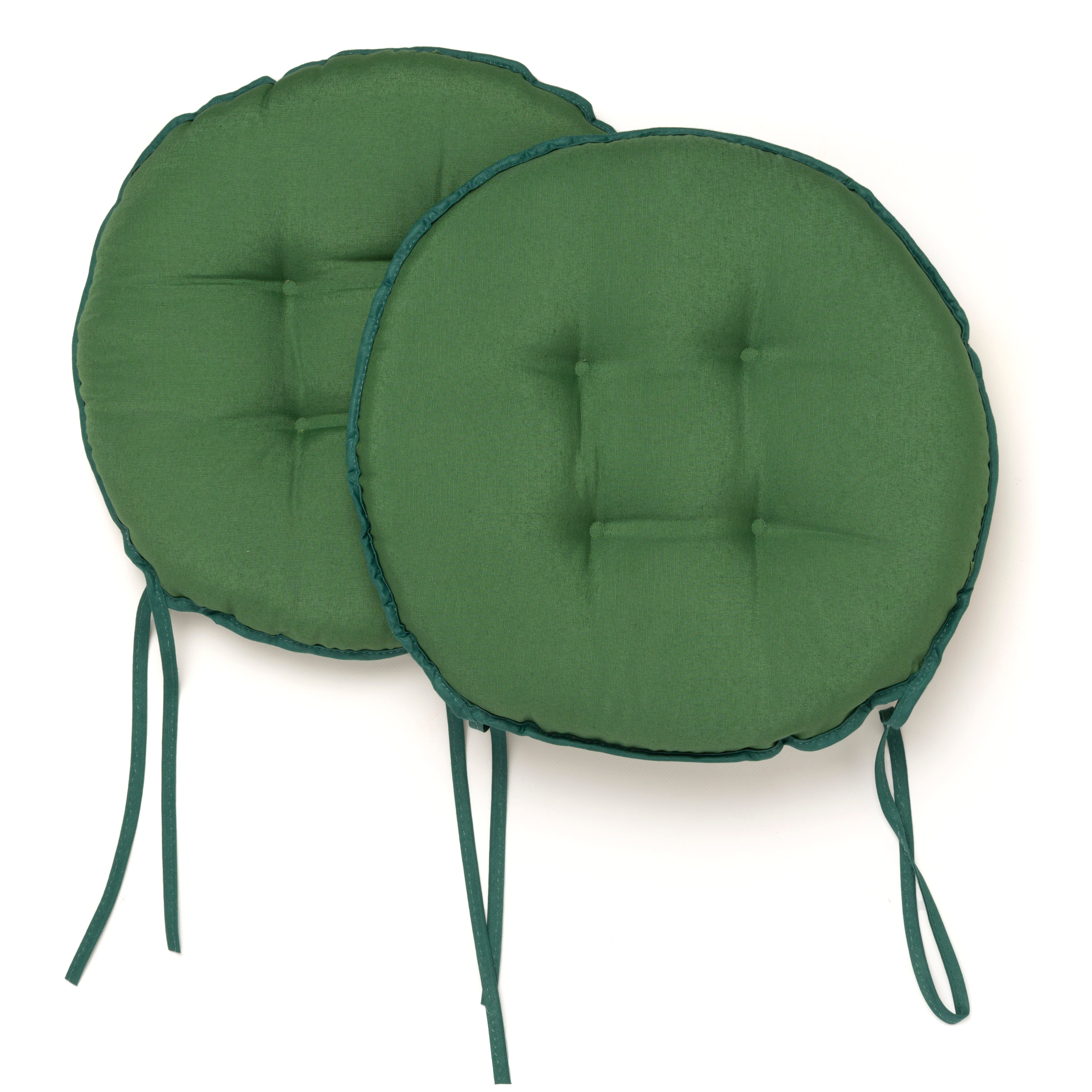 Cuscini per Sedia con Lacci diametro 40 rotondi cotone e poliestere vari colori