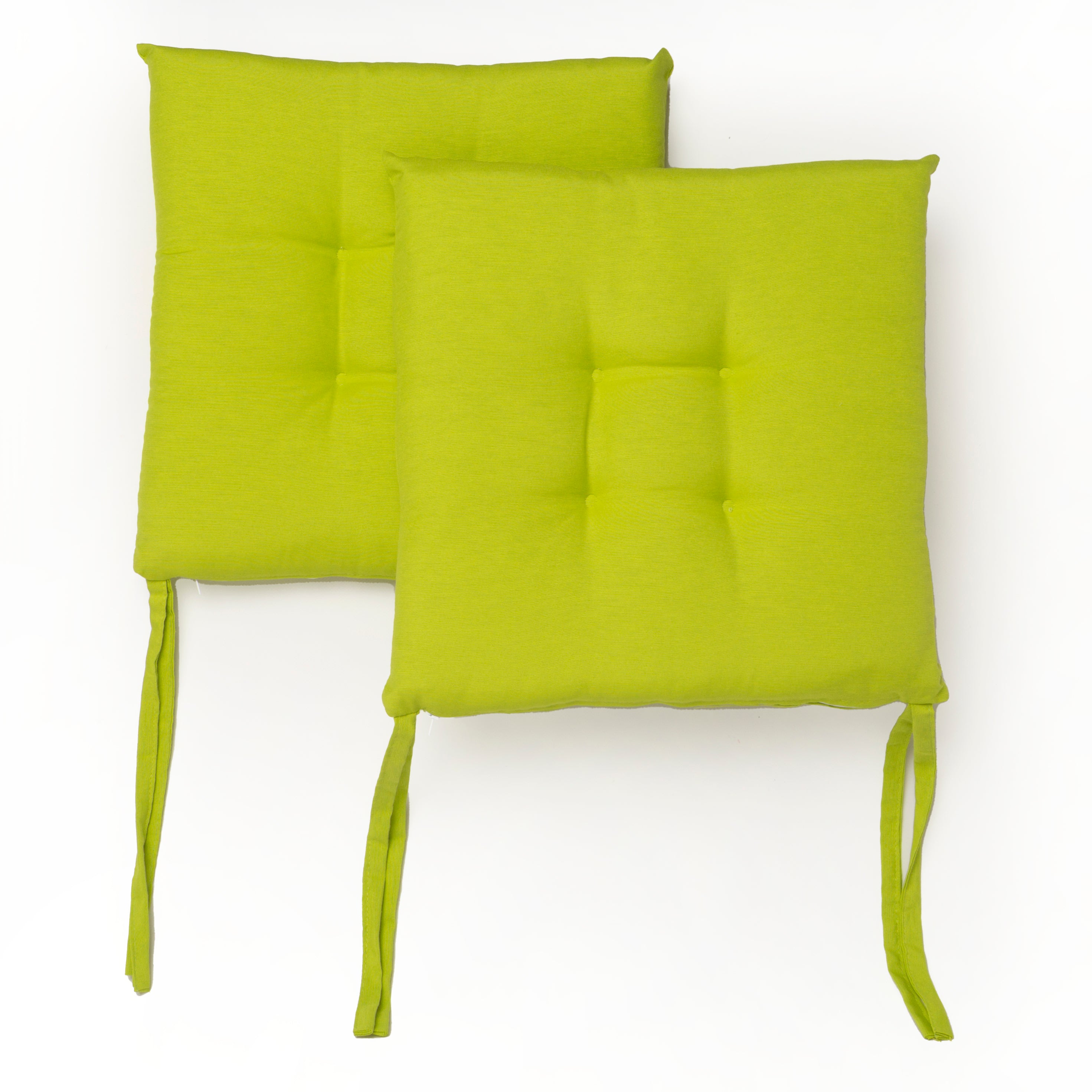 Cuscini Sedia con Lacci 40x40 Quadrato cotone e poliestere vari colori
