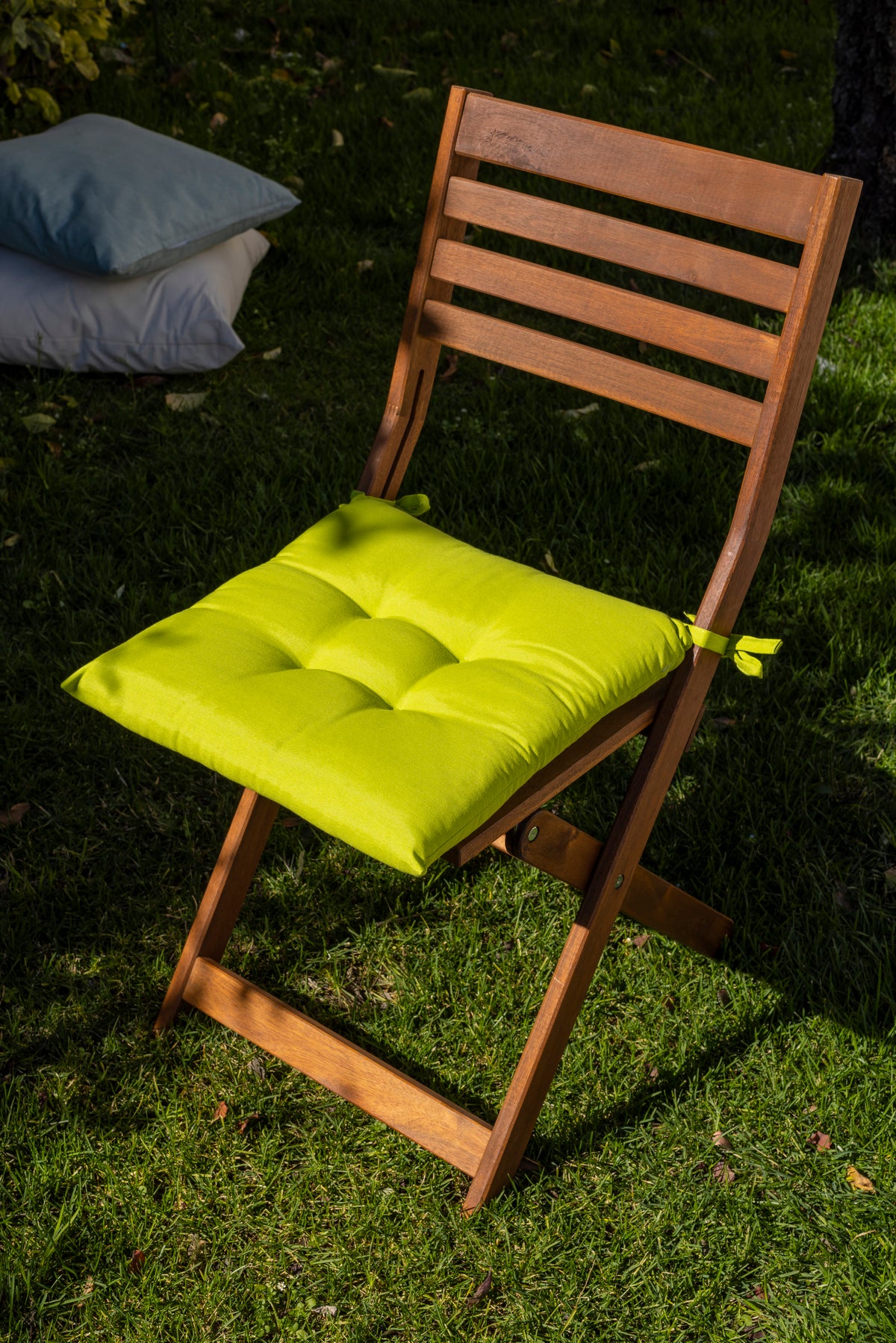 Cuscini Sedia con Lacci 40x40 Quadrato cotone e poliestere vari colori