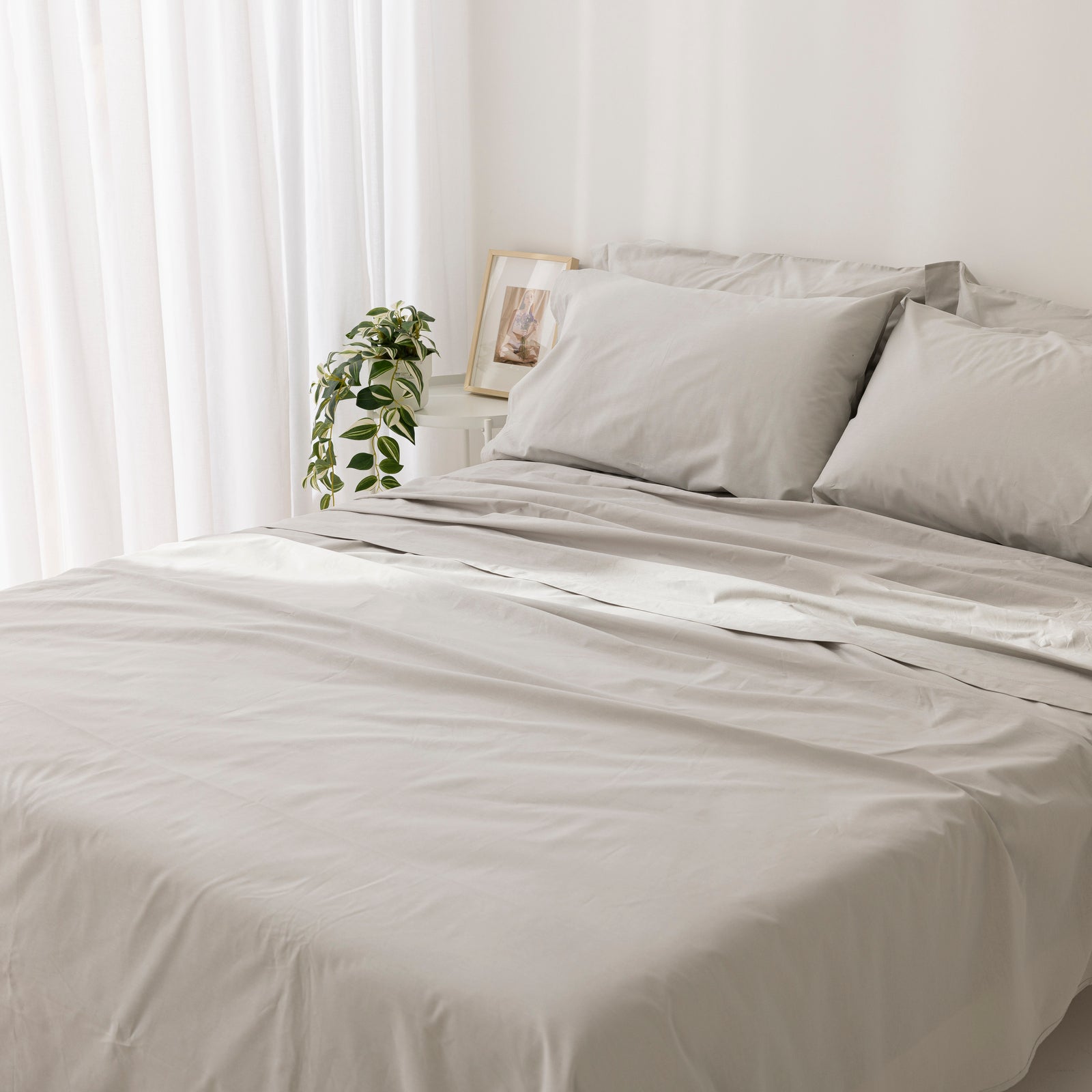 Lenzuolo Sotto con Angoli in Puro Cotone per Letto Singolo 90x200+25 cm – Morbido, Traspirante e Termoregolatore, Colore Cromo, Made in Italy