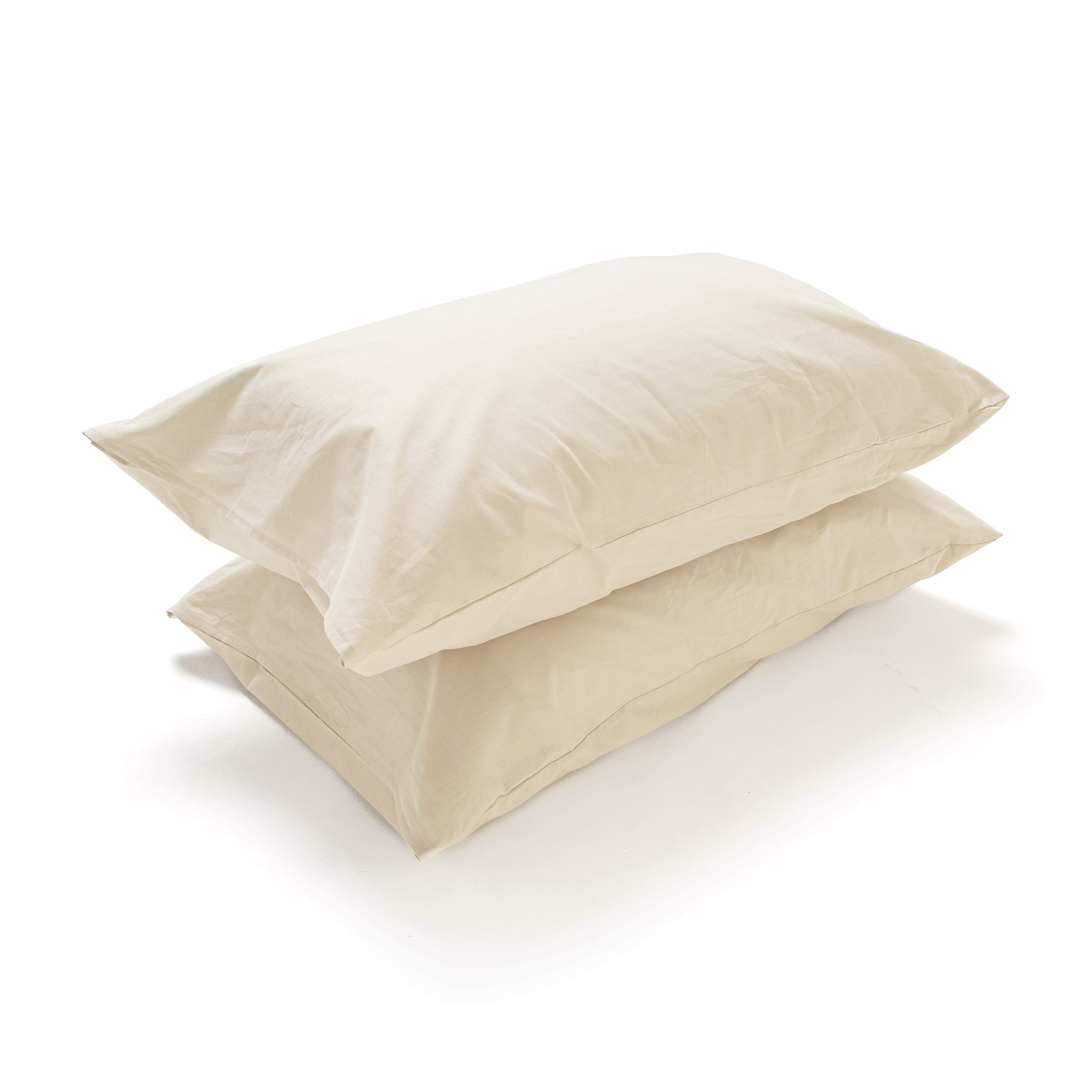 Coppia Federe Cotone per guanciale Set 2 Pezzi Cromo Vari Colori