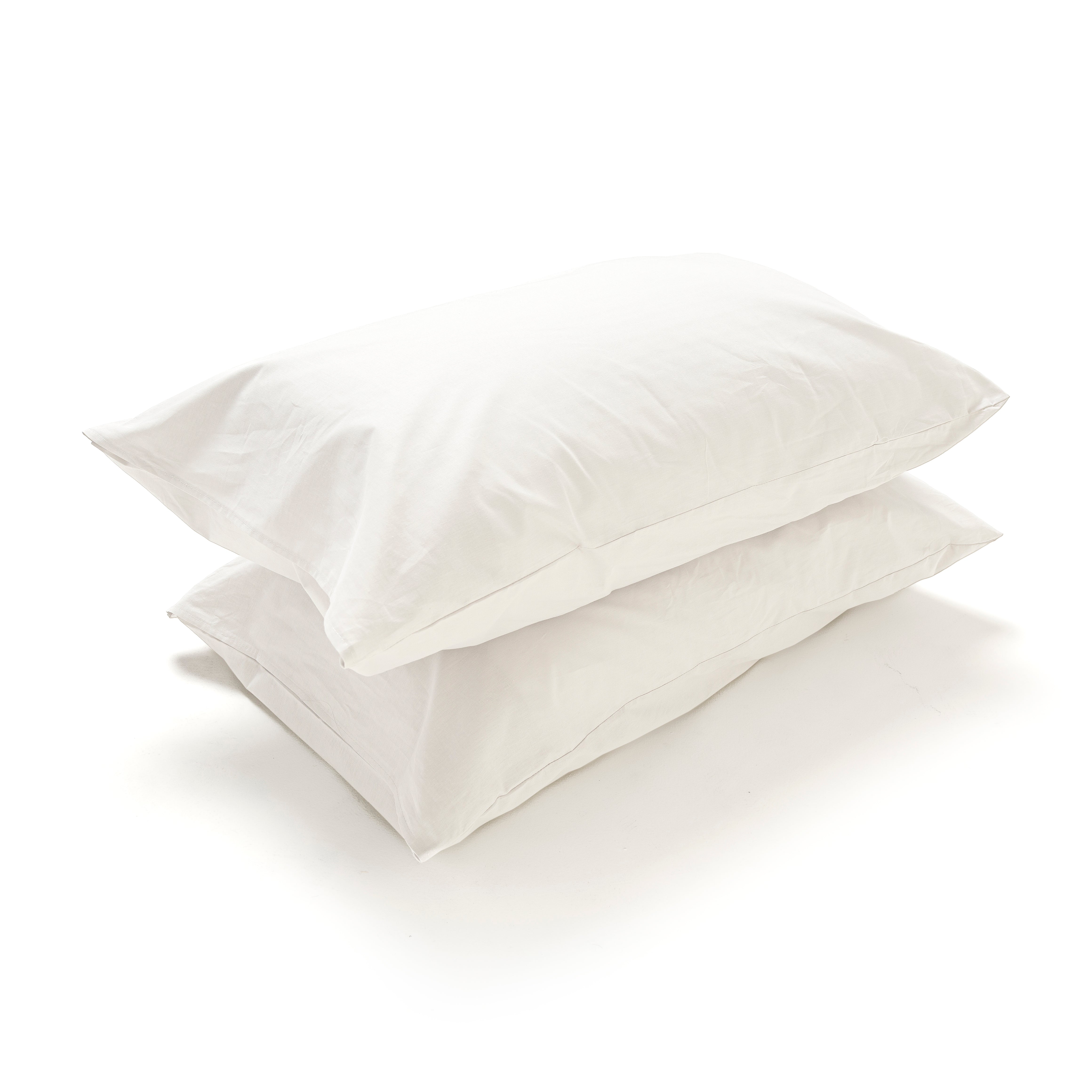 Coppia Federe a Sacchetto in Cotone per Guanciale – Set 2 Pezzi, Colore Cromo, Disponibili in Vari Colori