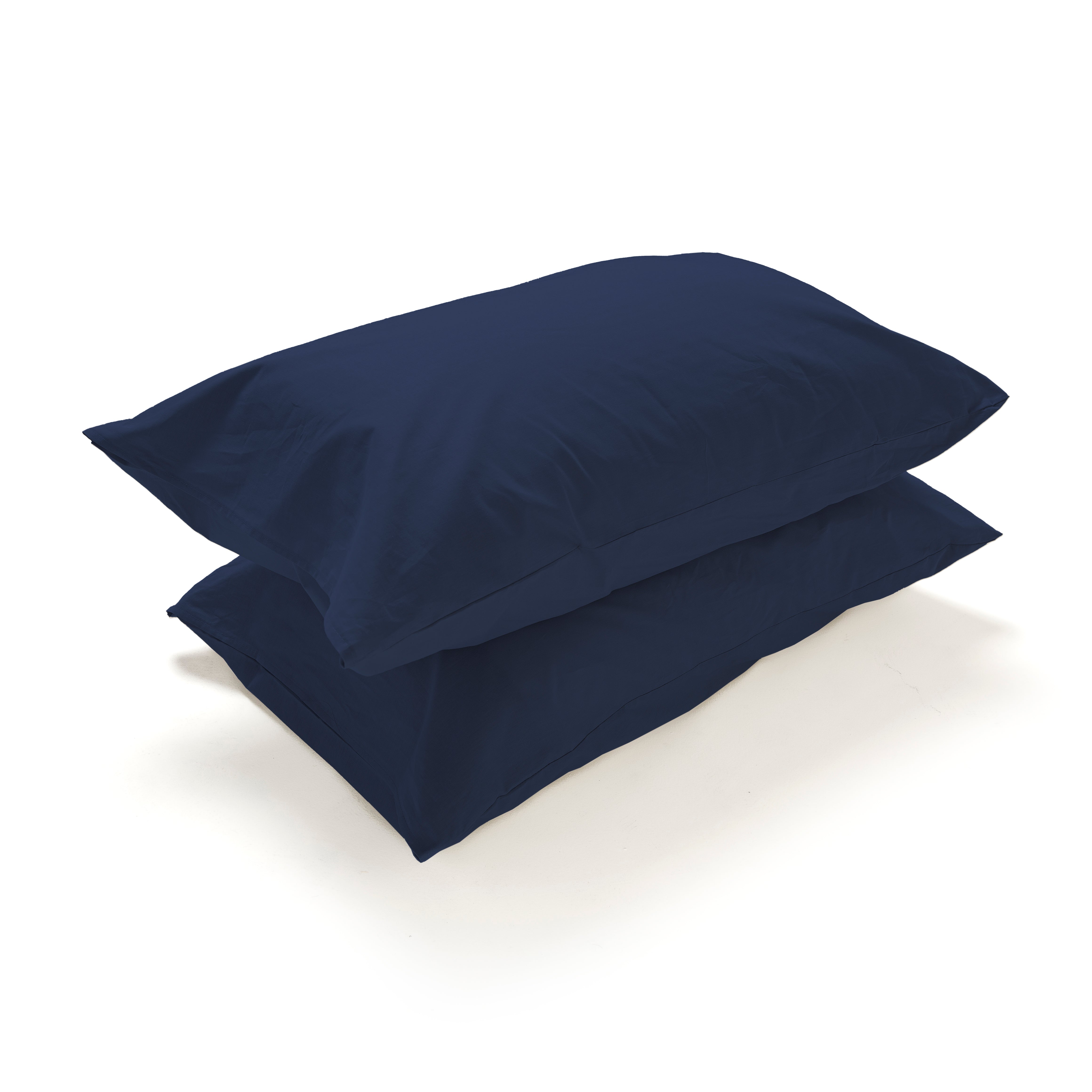 Coppia Federe a Sacchetto in Cotone per Guanciale – Set 2 Pezzi, Colore Cromo, Disponibili in Vari Colori