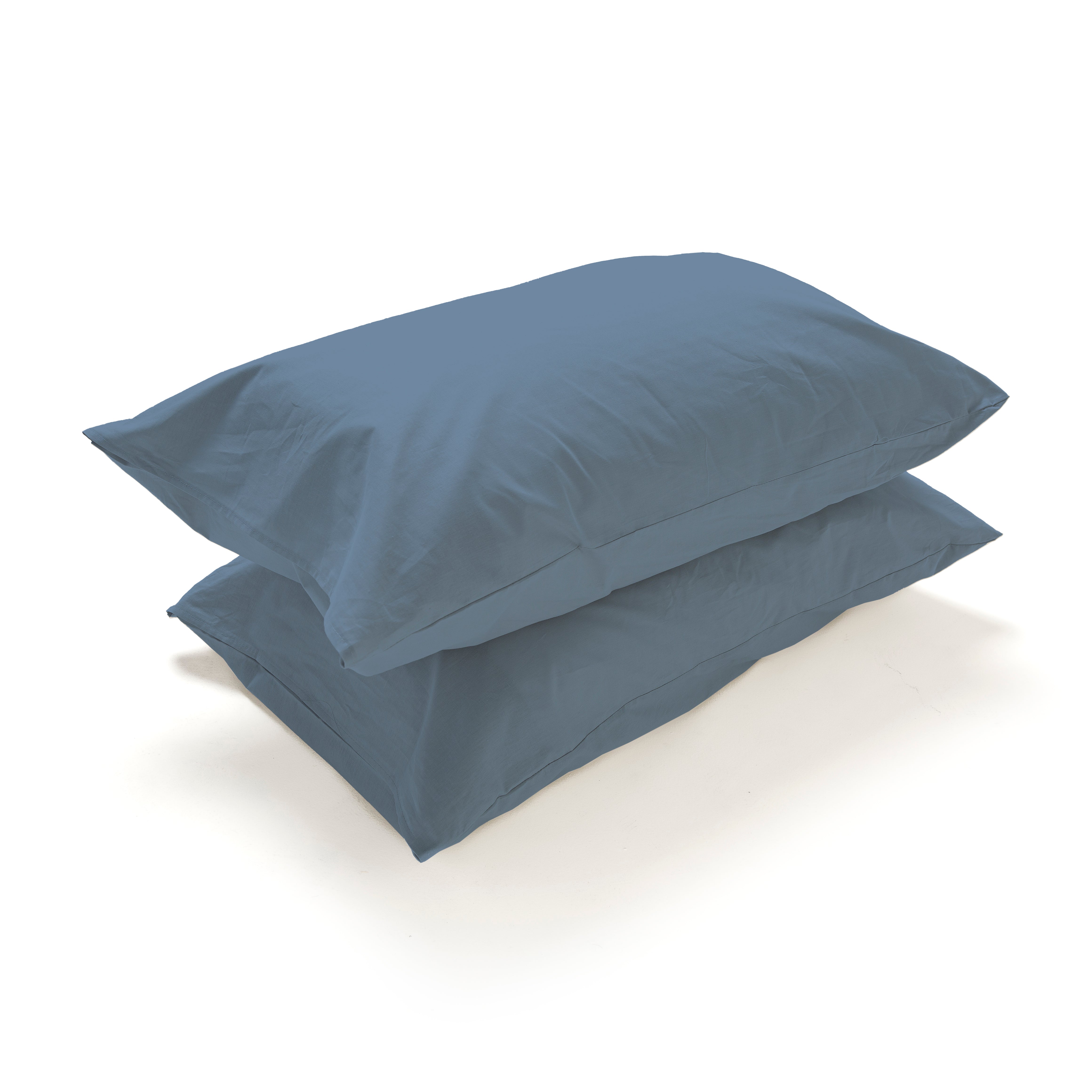 Coppia Federe Cotone per guanciale Set 2 Pezzi Cromo Vari Colori