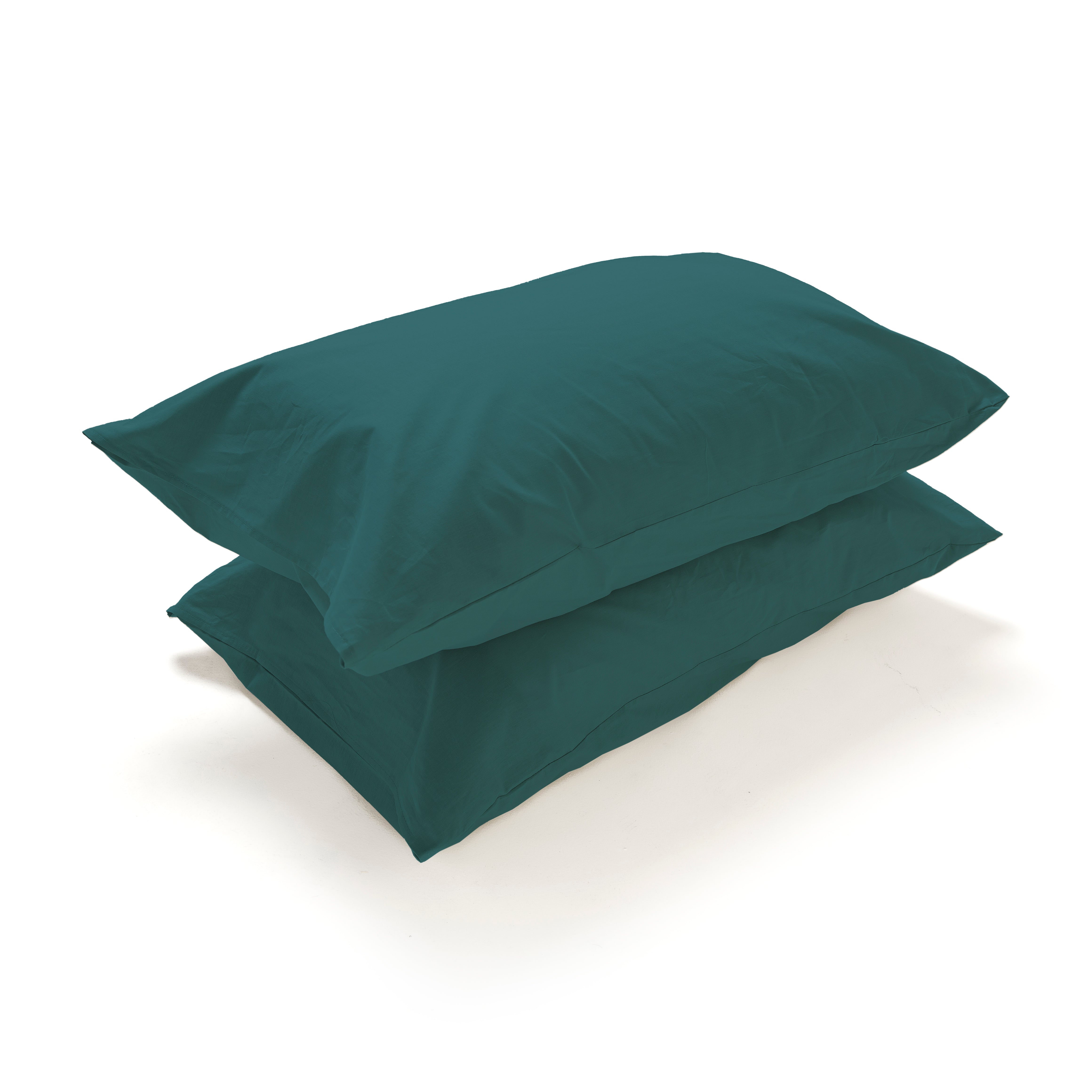 Coppia Federe a Sacchetto in Cotone per Guanciale – Set 2 Pezzi, Colore Cromo, Disponibili in Vari Colori