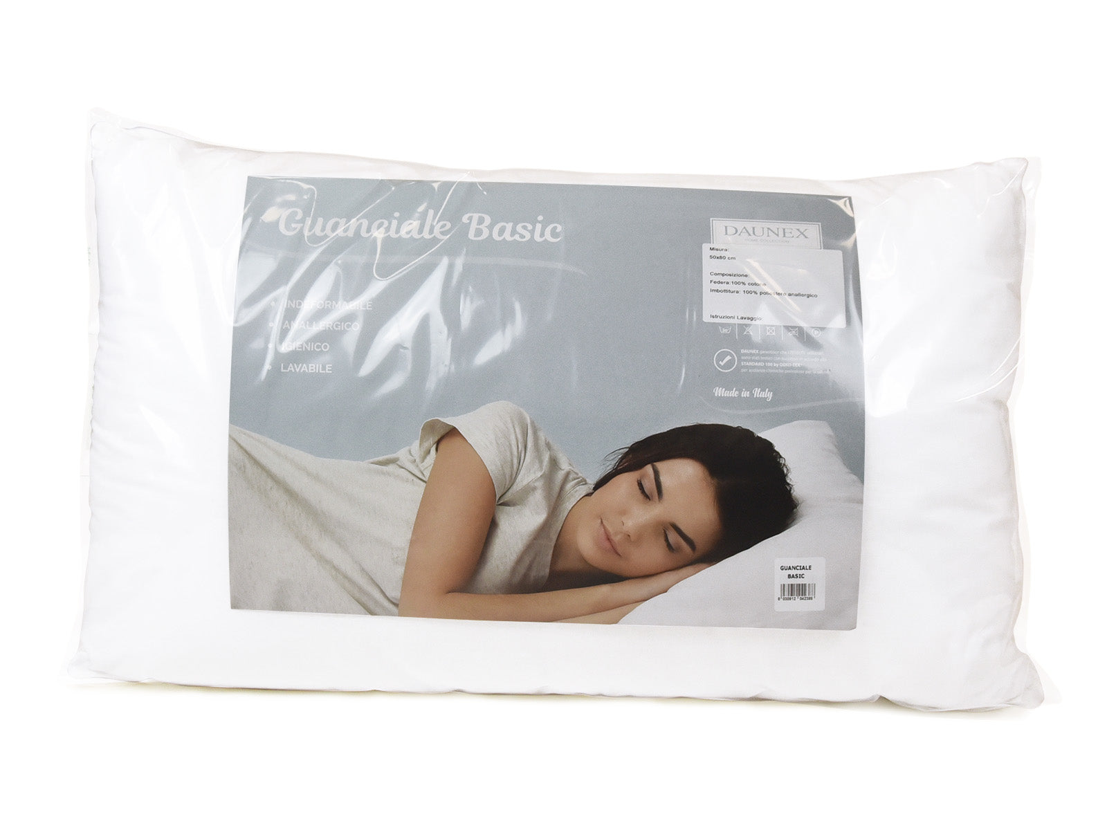 Guanciale Basic di Daunex morbidissimo 50x80 cm