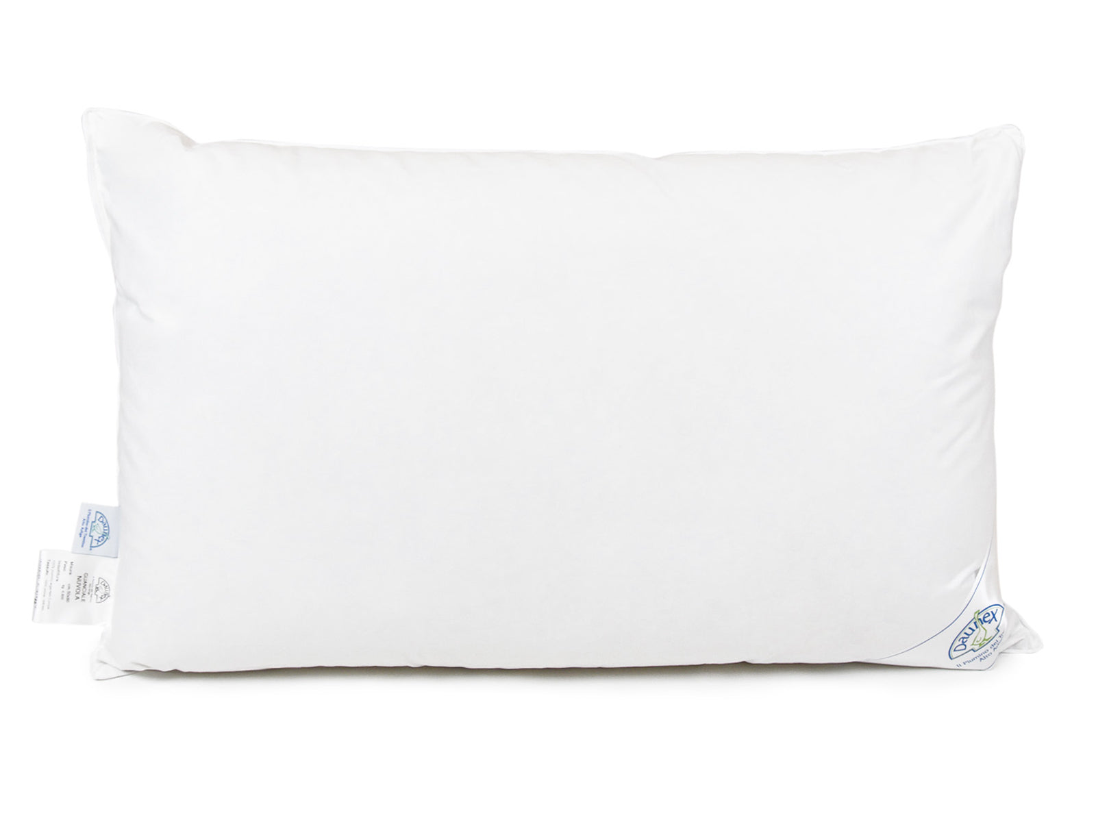 Guanciale Nuvola di Daunex in piumino d'oca argentato 50x80 cm