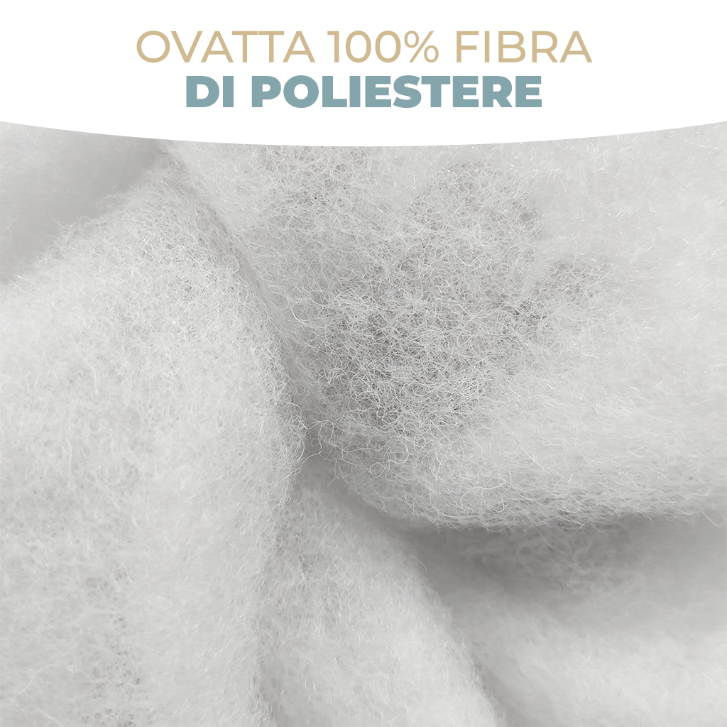 Ovatta per Imbottituraa metraggio in Fibra di Poliestere Morbida Anallergica e Lavabile Spessore 100 g / 200 g Larghezza 150 cm