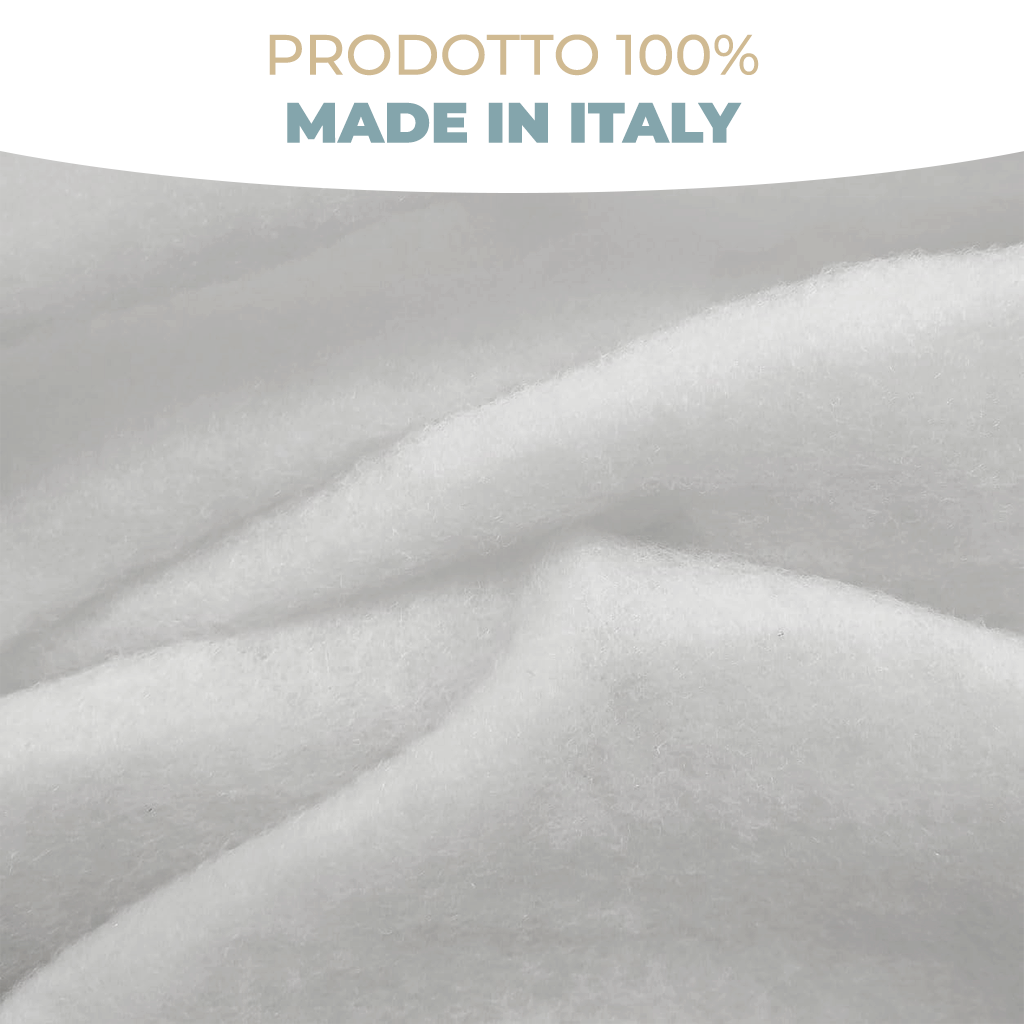 Ovatta per Imbottituraa metraggio in Fibra di Poliestere Morbida Anallergica e Lavabile Spessore 100 g / 200 g Larghezza 150 cm
