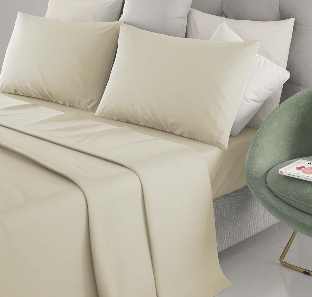 Completo Lenzuola Marta di Irge in cotone per letto Matrimoniale