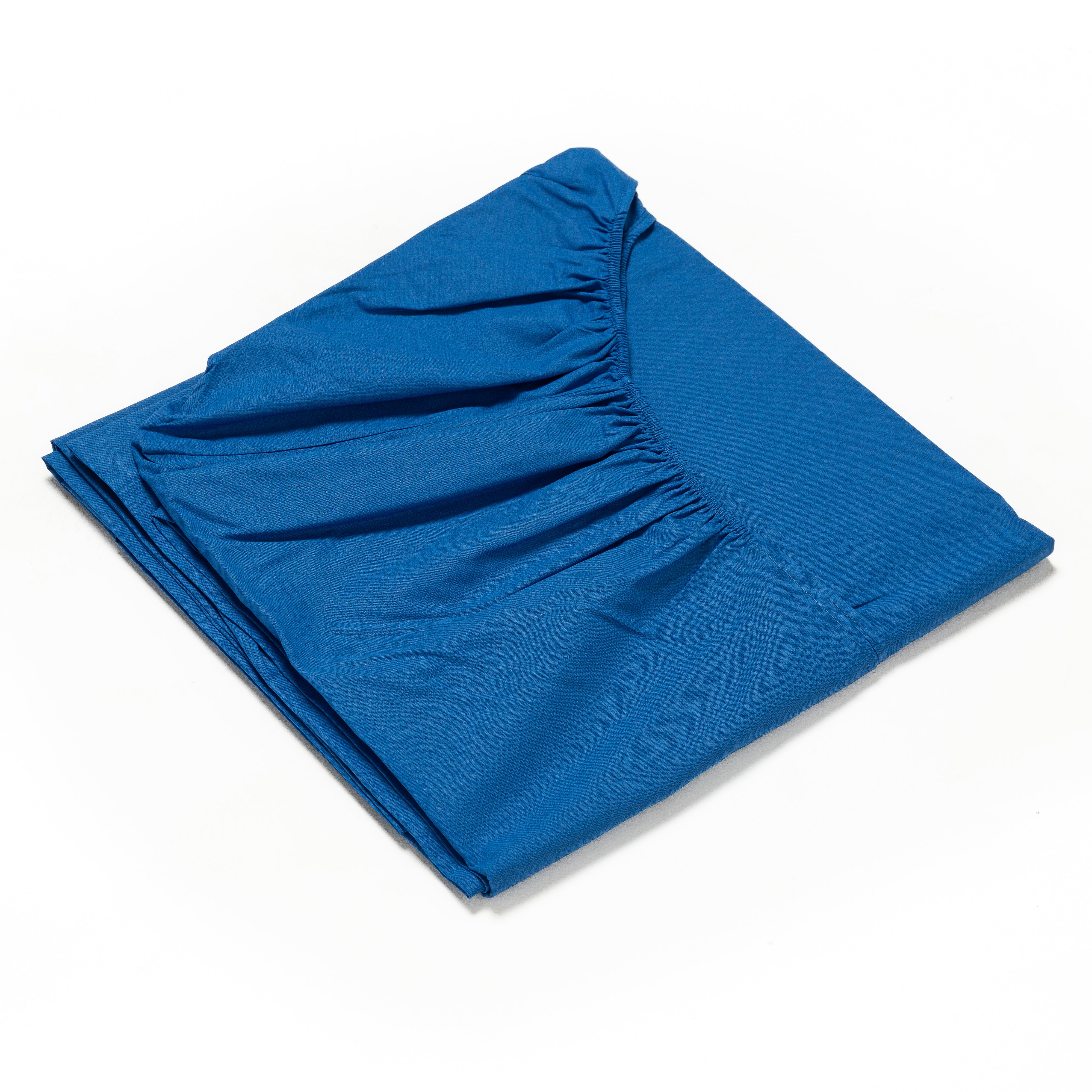 Lenzuolo Sotto con Angoli Cromo Puro Cotone per Letto Matrimoniale 2 Piazze 180x200+25 cm