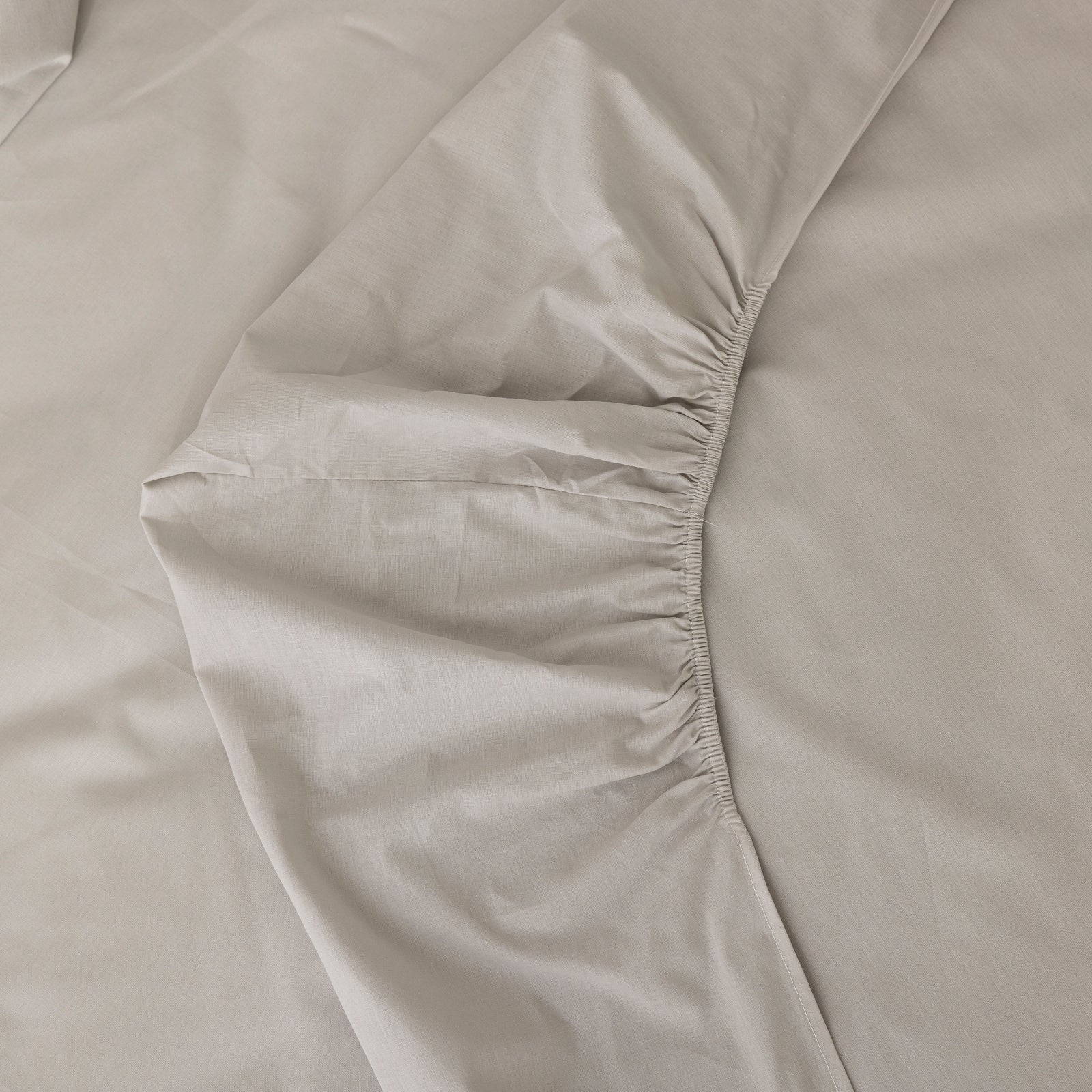 Lenzuolo Sotto con Angoli Cromo Puro Cotone per Letto Matrimoniale 2 Piazze 180x200+25 cm