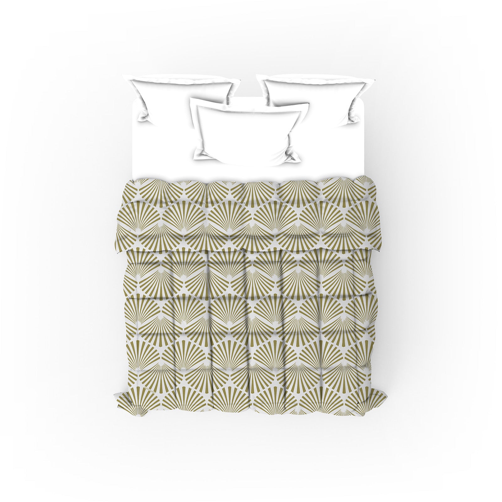 Trapunta Stampa Digitale Matrimoniale 260x270 piumone king size fantasia Conchiglia