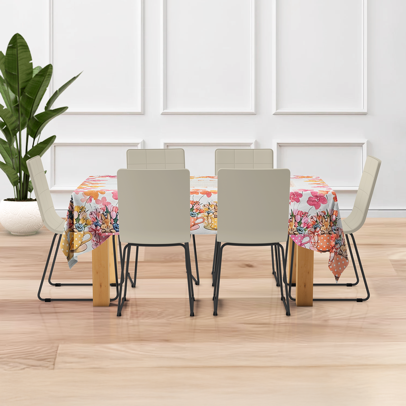 Tovaglia Pasqua varie dimensioni puro cotone stampato Easter artigianale