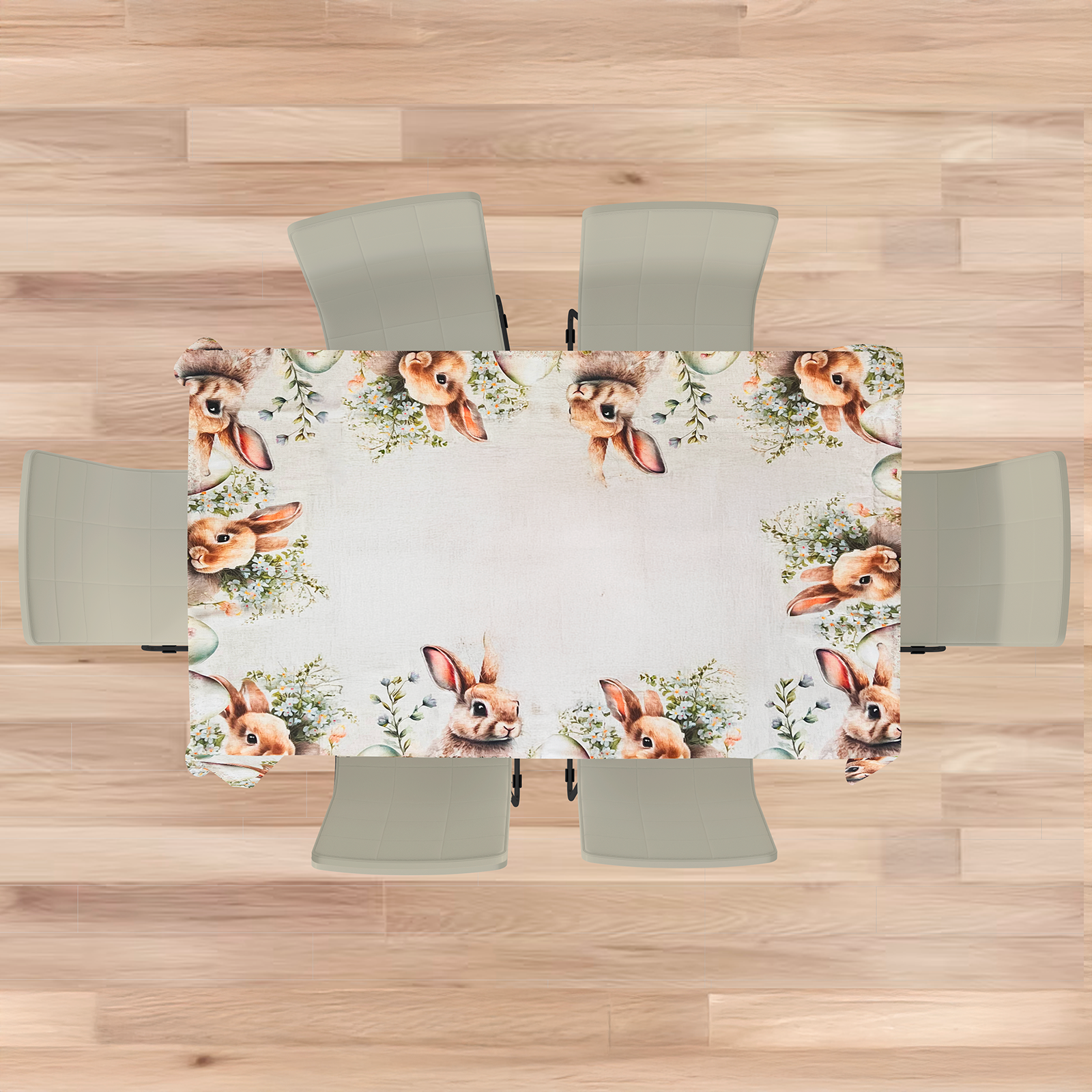 Tovaglia pasquale artigianale Egg 100% cotone su misura stampa digitale