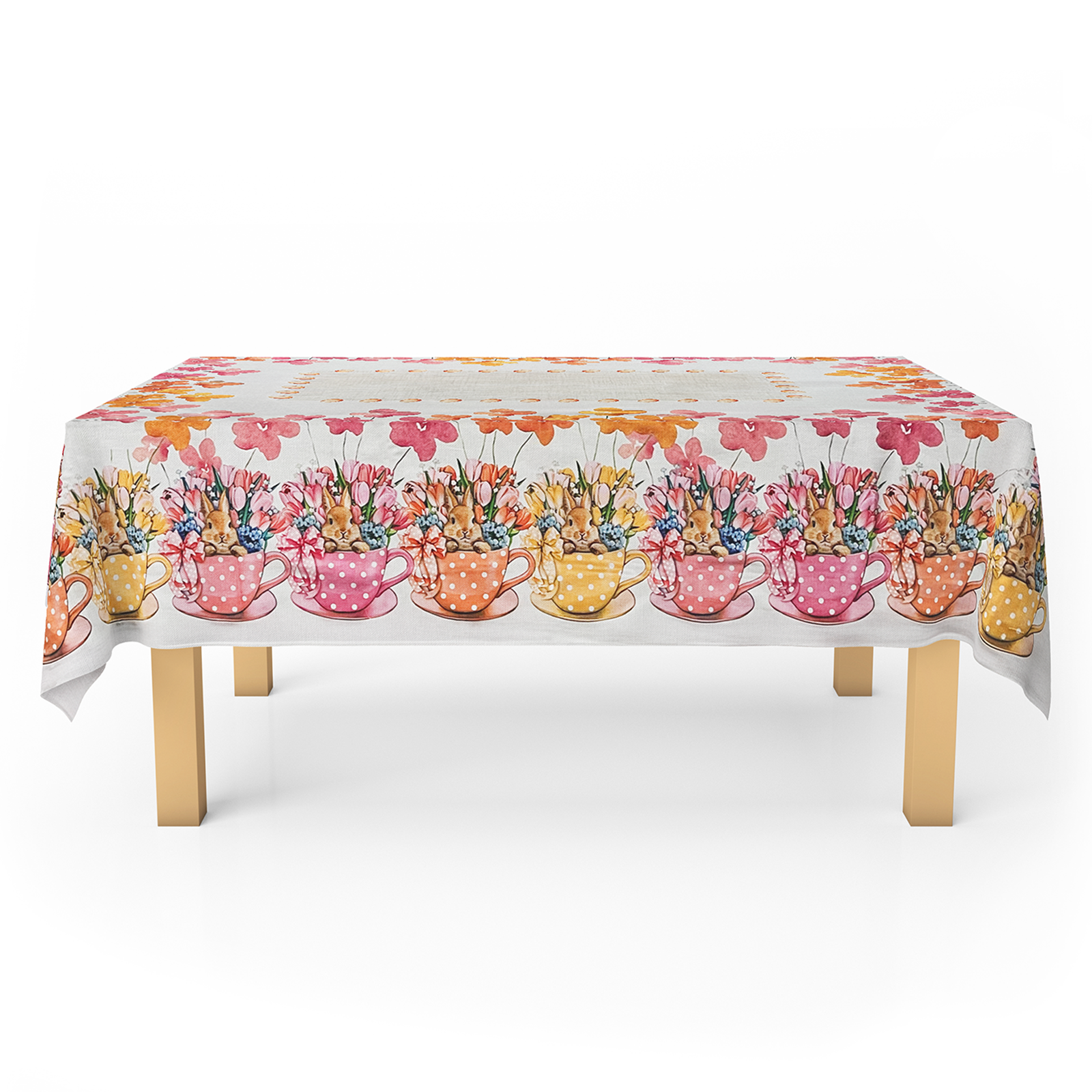 Tovaglia Pasqua varie dimensioni puro cotone stampato Easter artigianale