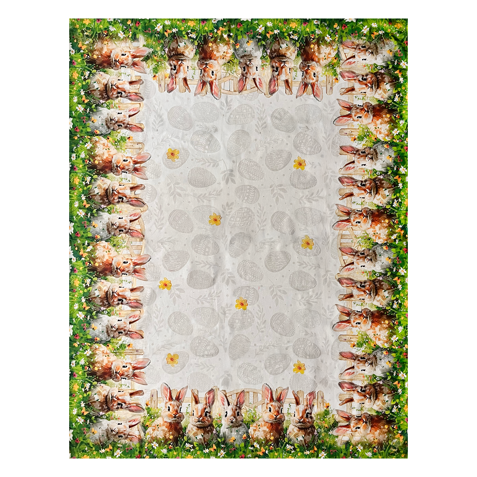 Tovaglia da tavolo copritavola pasquale Bunny 100% cotone stampa digitale
