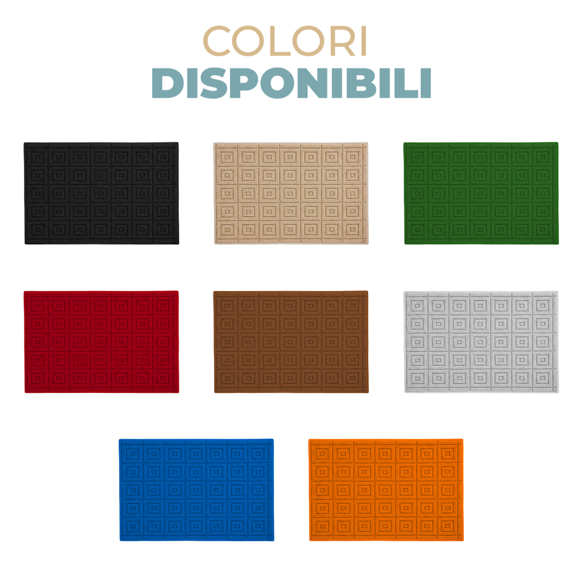 Tappeto Passatoia da Cucina 3D Quadro – Morbido, Bordato, Moderno e Antiscivolo • Disponibile in Varie Misure