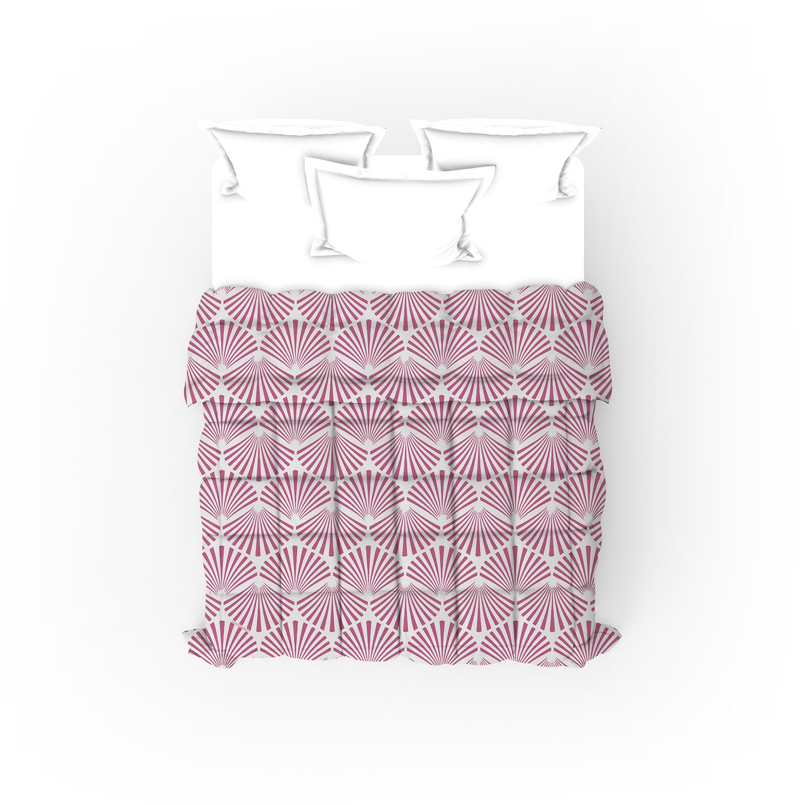 Trapunta Stampa Digitale Matrimoniale 260x270 piumone king size fantasia Conchiglia