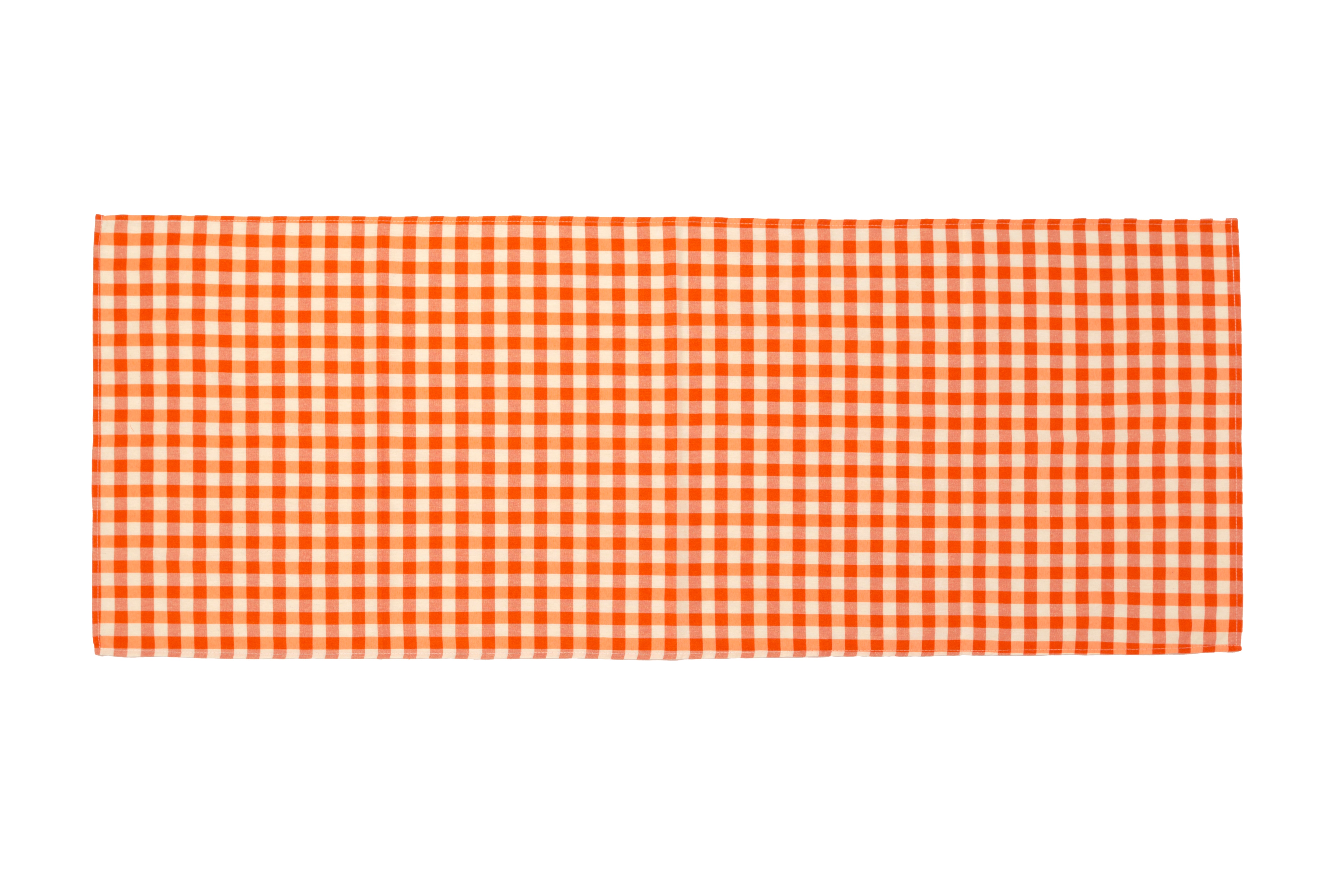 Runner a Quadretti Stile Country 40x140 cm in Cotone e Poliestere Vari Colori