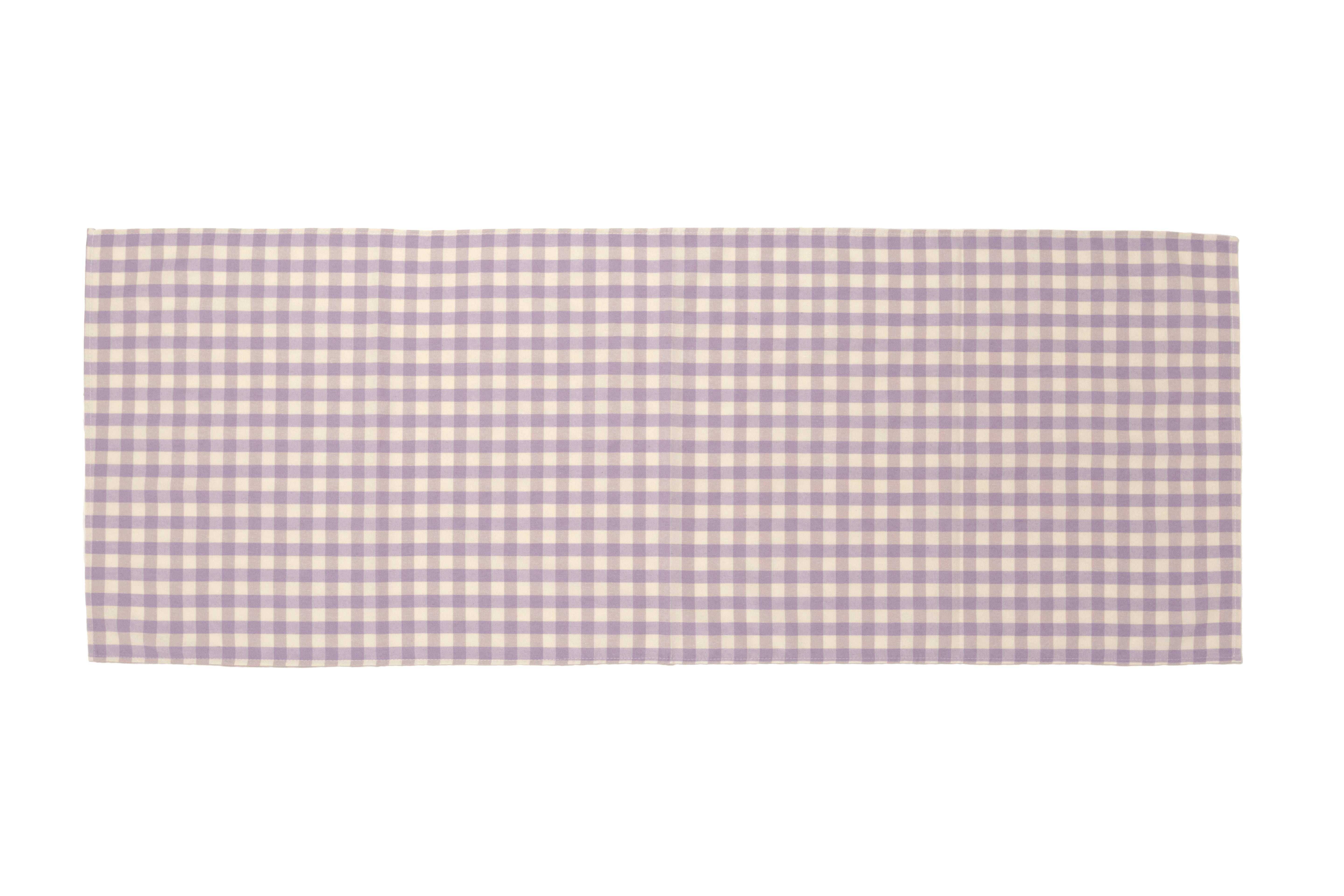 Runner a Quadretti Stile Country 40x140 cm in Cotone e Poliestere Vari Colori