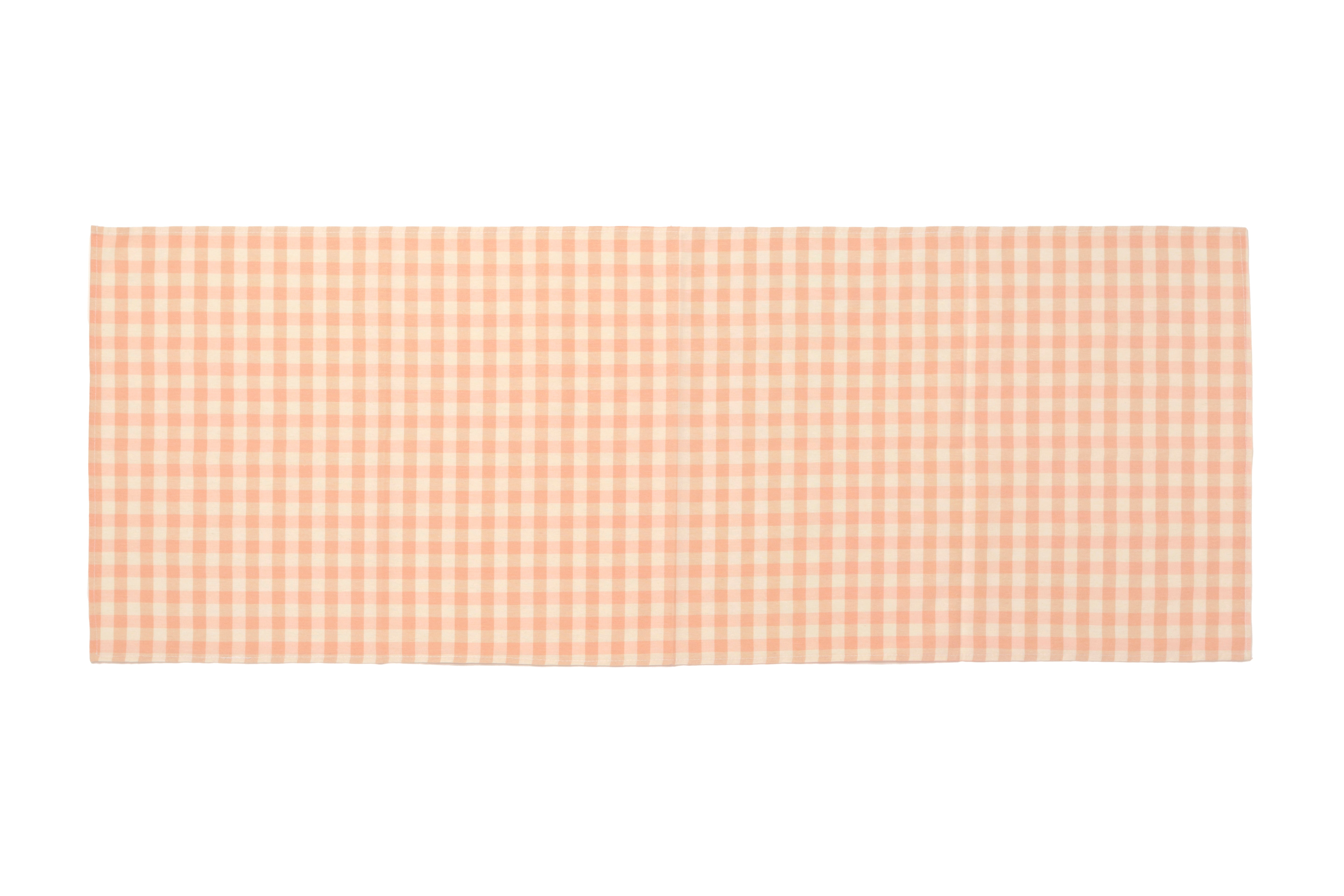 Runner a Quadretti Stile Country 40x140 cm in Cotone e Poliestere Vari Colori