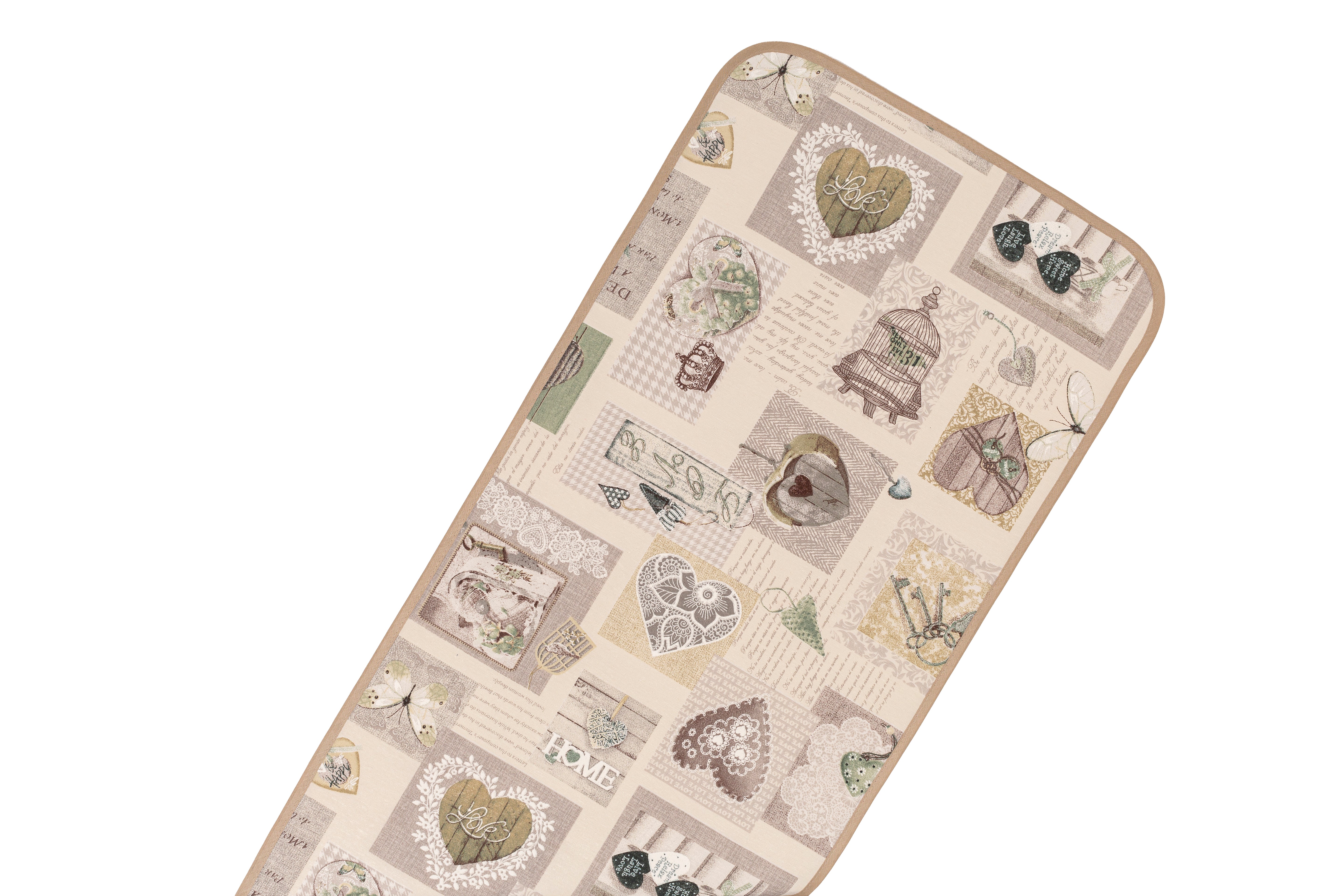 Runner 40x140 Azzurro, Bordeaux, Grigio o Verde cotone e poliestere linea Shabby Chic fantasia Chiave