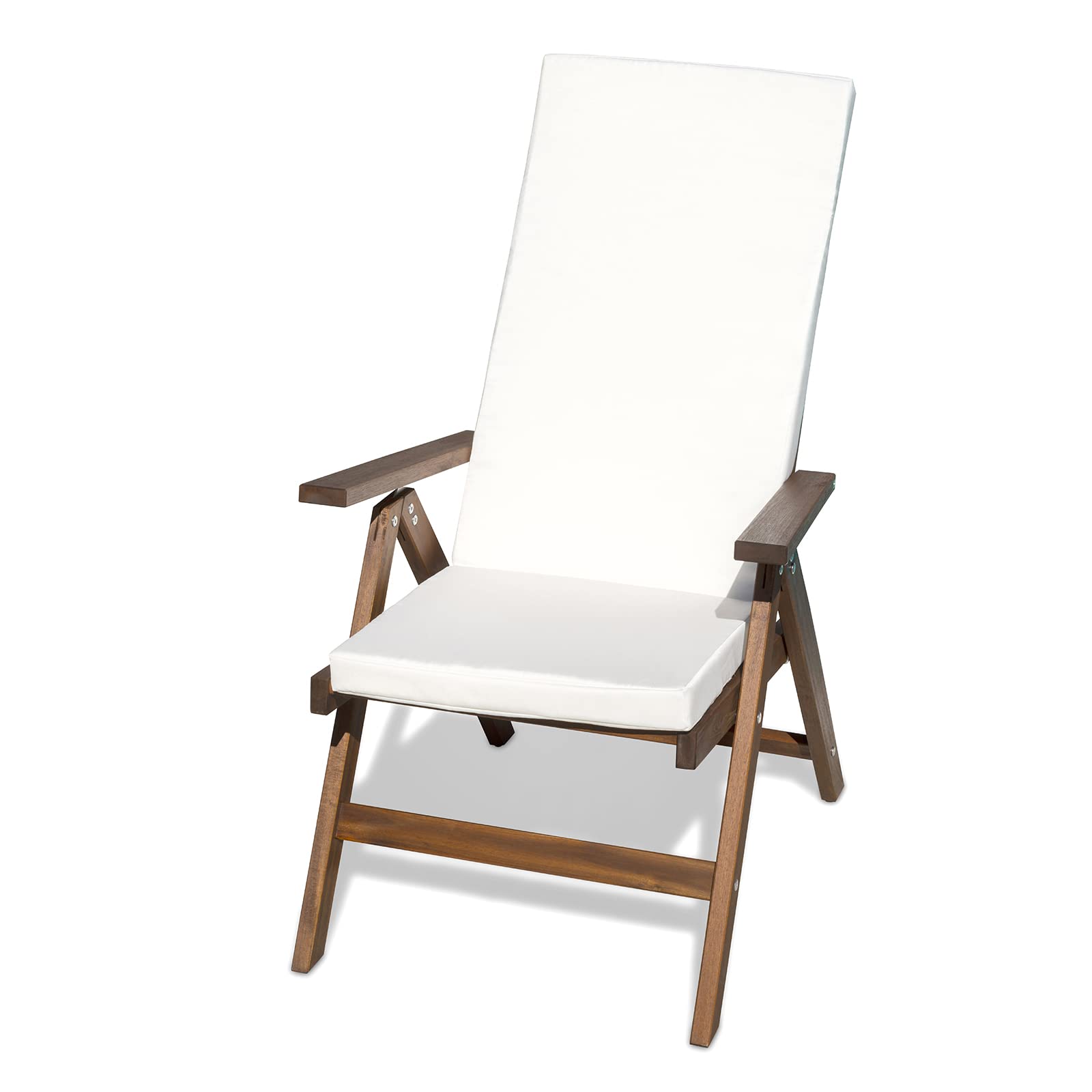 Cuscino Imbottito per Sdraio Cook, Sfoderabile, Antigraffio, con Laccetti, Interni od Esterni, Imbottitura 5 cm, Universale Copri Sdraio Giardino 45x120 cm VARI COLORI