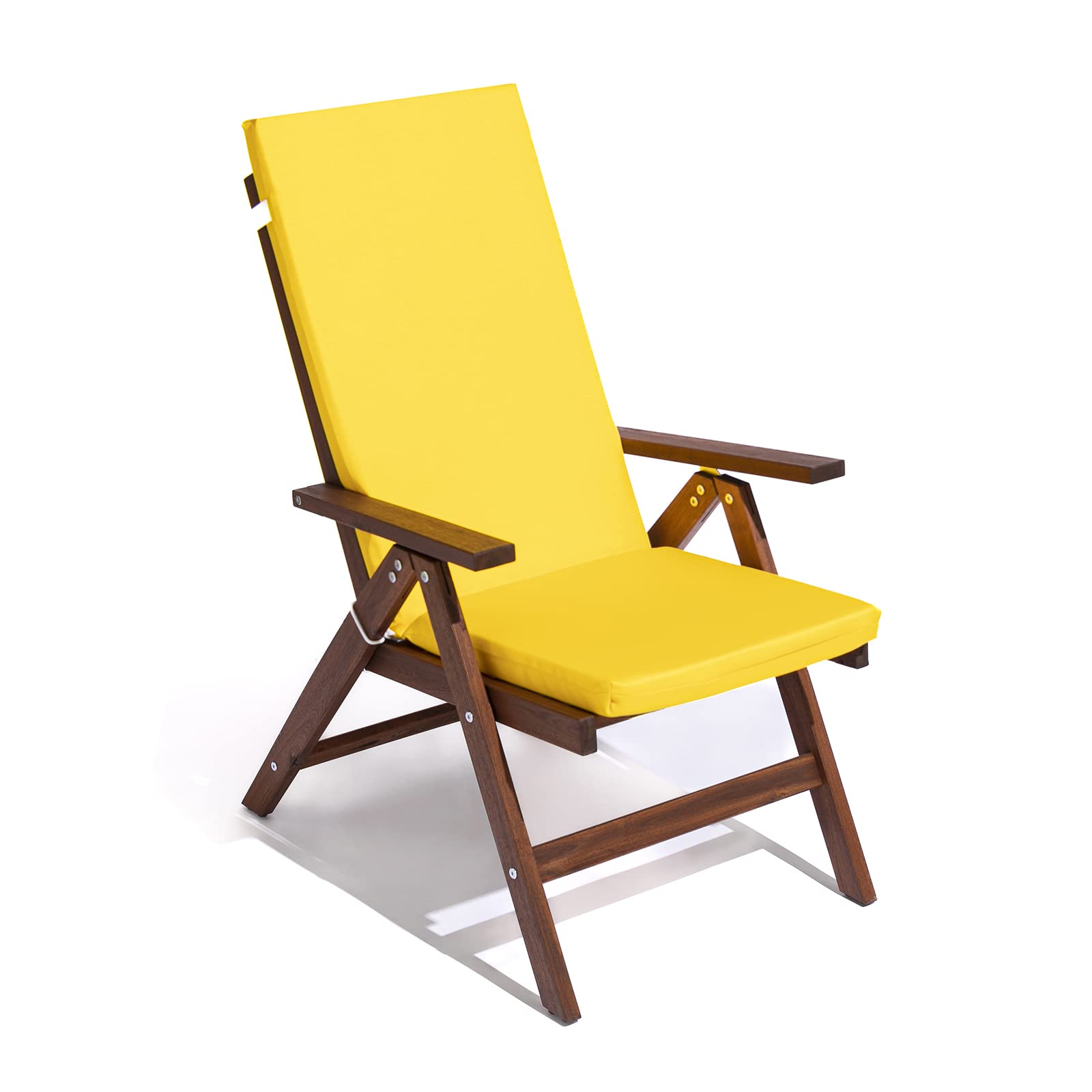 Cuscino Imbottito per Sdraio Cook, Sfoderabile, Antigraffio, con Laccetti, Interni od Esterni, Imbottitura 5 cm, Universale Copri Sdraio Giardino 45x120 cm VARI COLORI