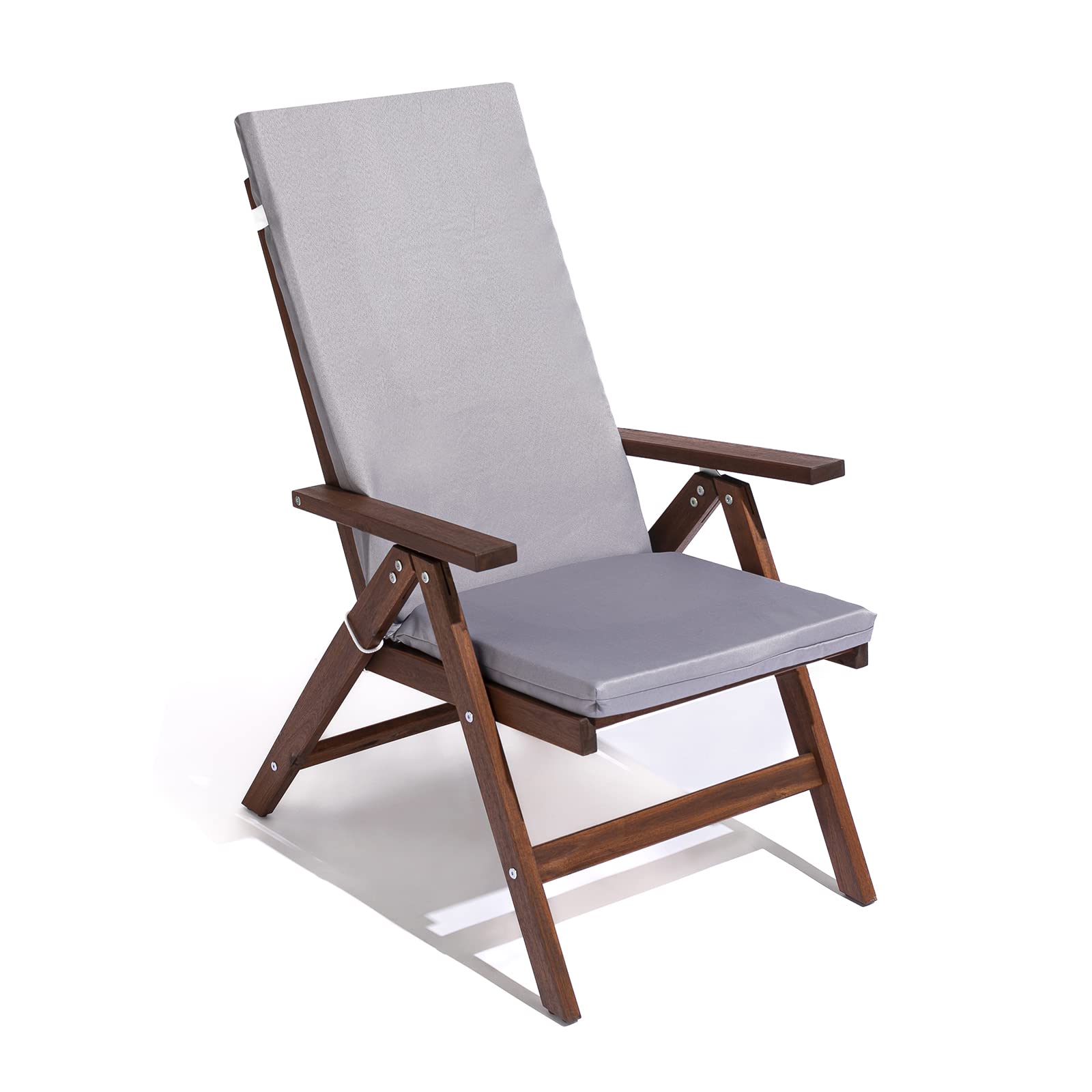 Cuscino Imbottito per Sdraio Cook, Sfoderabile, Antigraffio, con Laccetti, Interni od Esterni, Imbottitura 5 cm, Universale Copri Sdraio Giardino 45x120 cm VARI COLORI