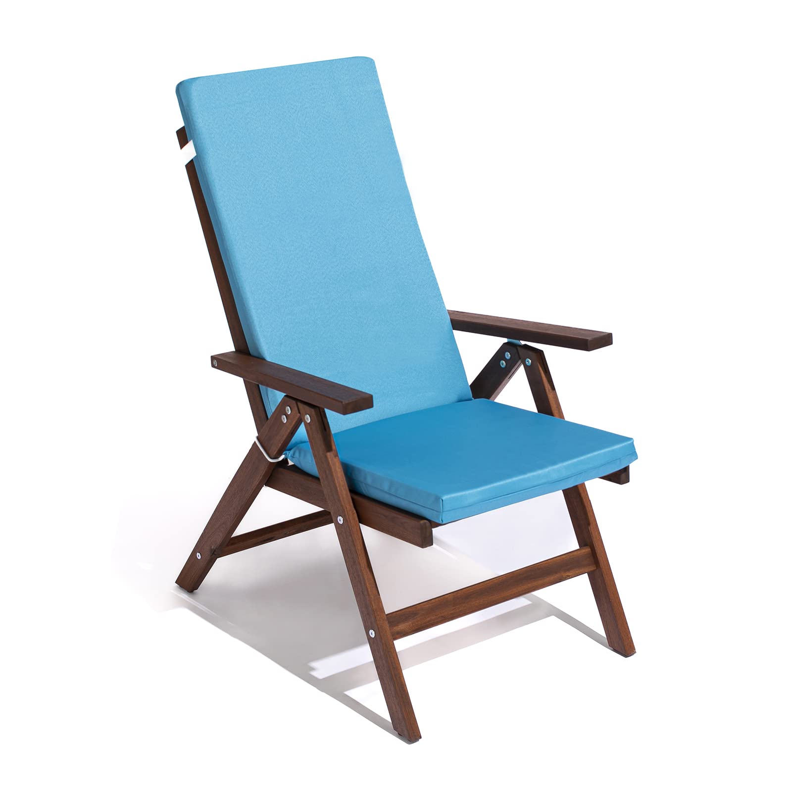 Cuscino Imbottito per Sdraio Cook, Sfoderabile, Antigraffio, con Laccetti, Interni od Esterni, Imbottitura 5 cm, Universale Copri Sdraio Giardino 45x120 cm VARI COLORI