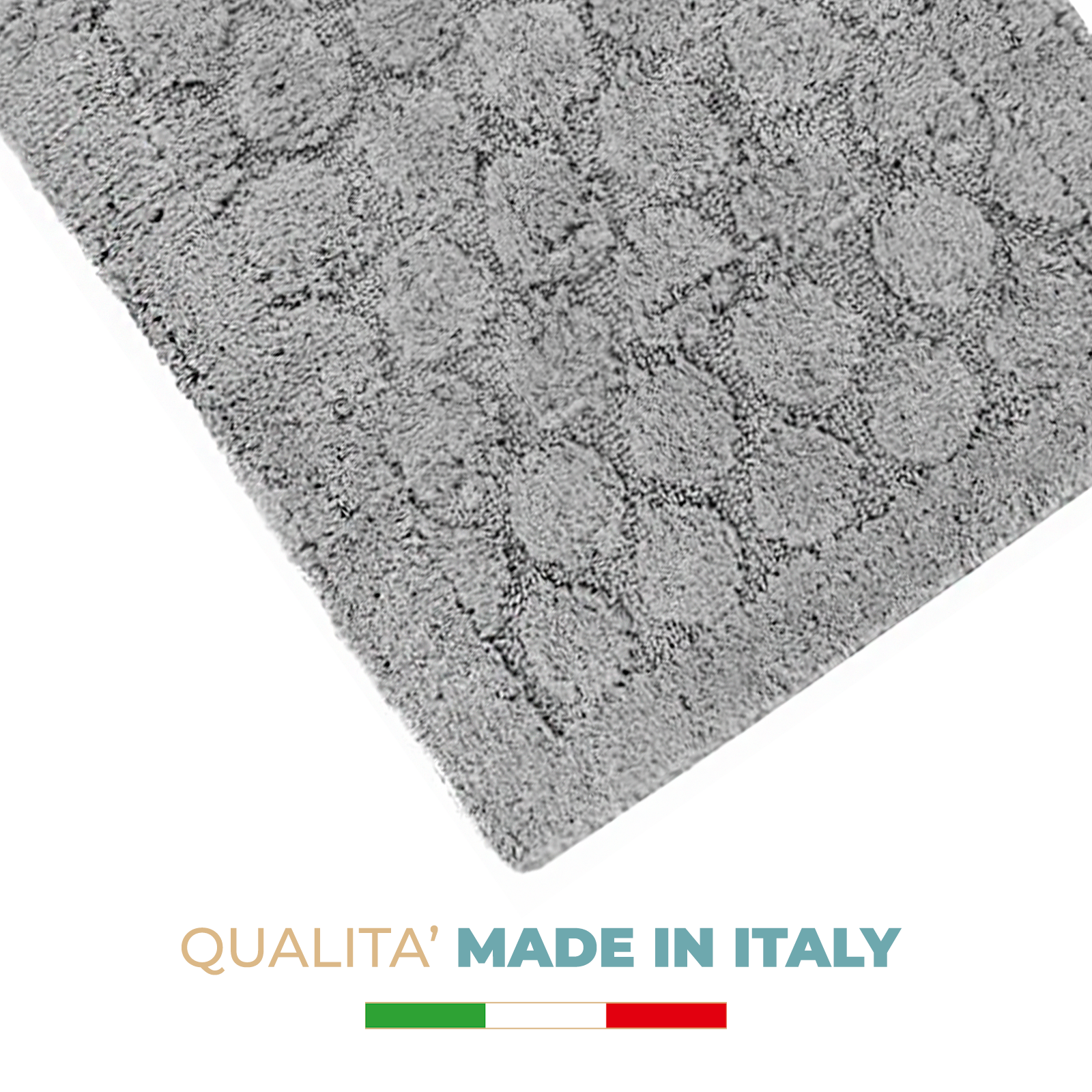 Tappeto Bagno 55x85 cm Soft Coordinati Design Cerchi Morbido spugna di Cotone Assorbente