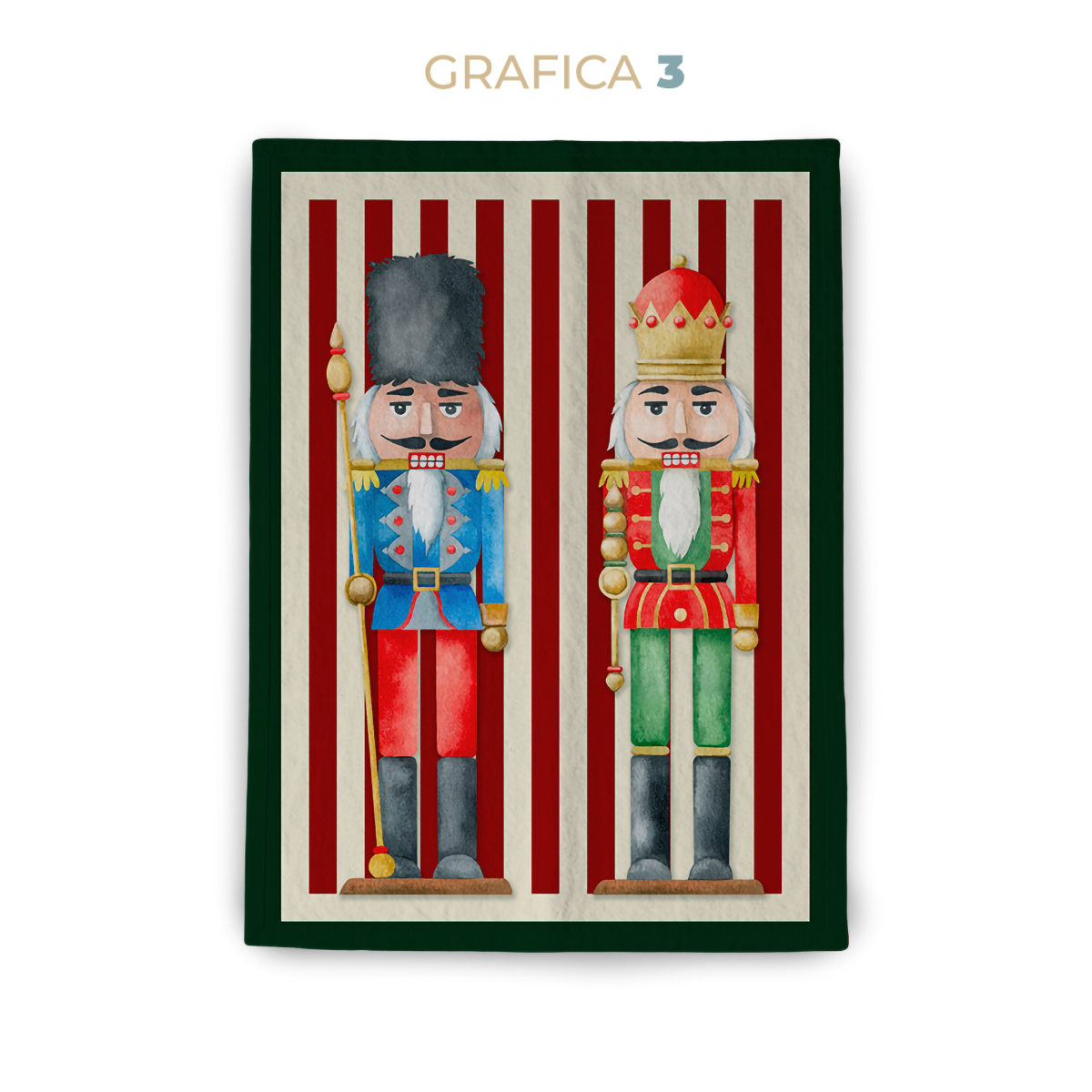 Set 5 Strofinacci Natalizi 50x80 cm in Cotone – Canovacci Assorbenti con Stampa Digitale | Idea Regalo Natale