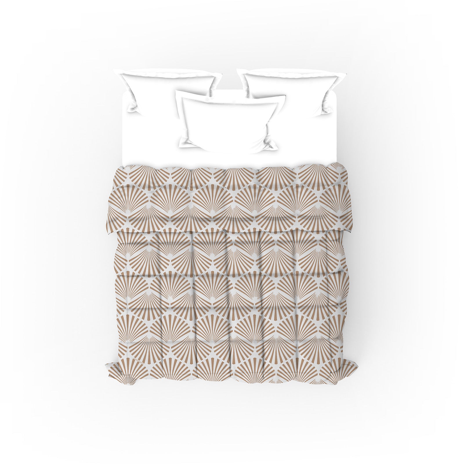 Trapunta Stampa Digitale Matrimoniale 260x270 piumone king size fantasia Conchiglia