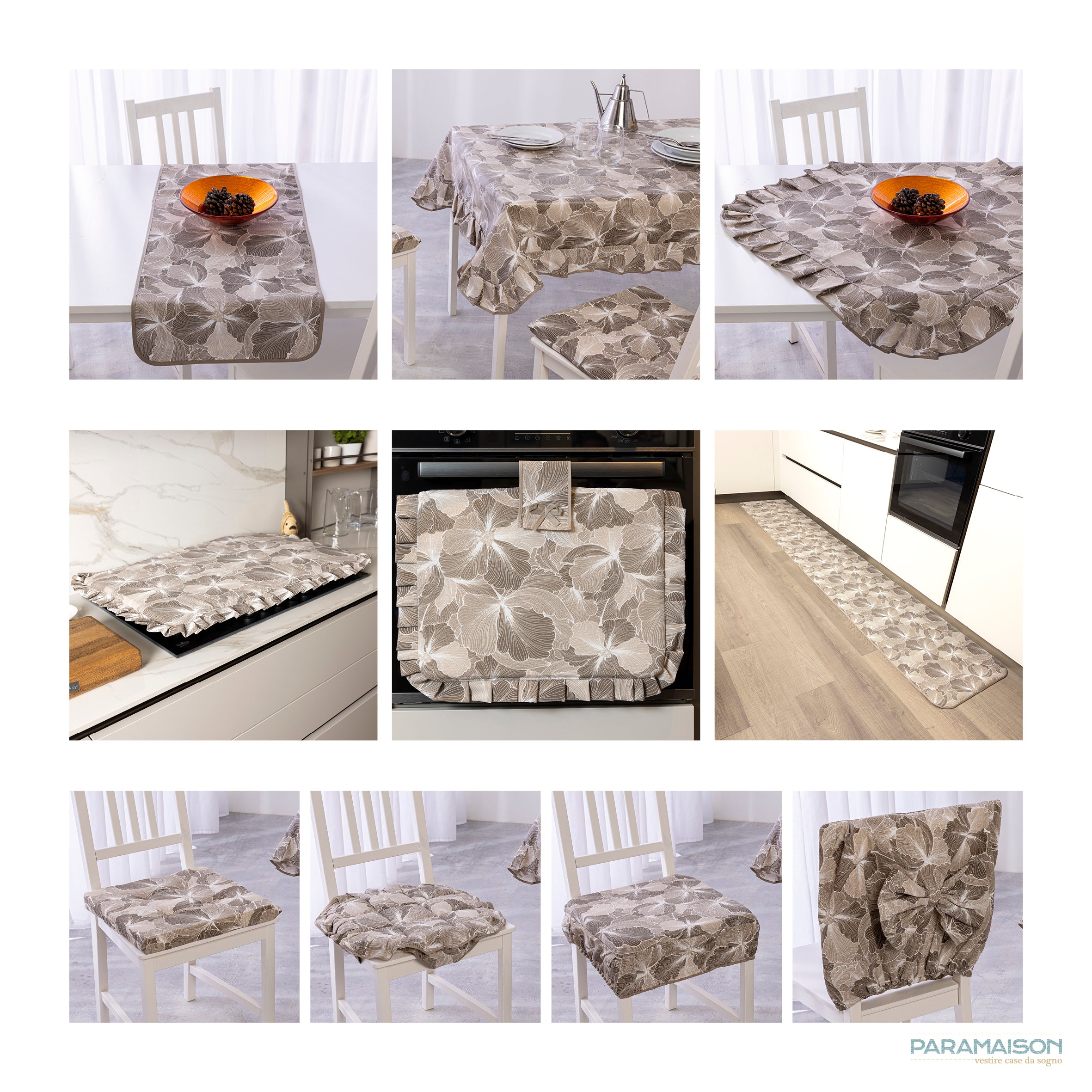 Centrotavola cucina Dalila di Paramaison 90x90 cm con Voilant