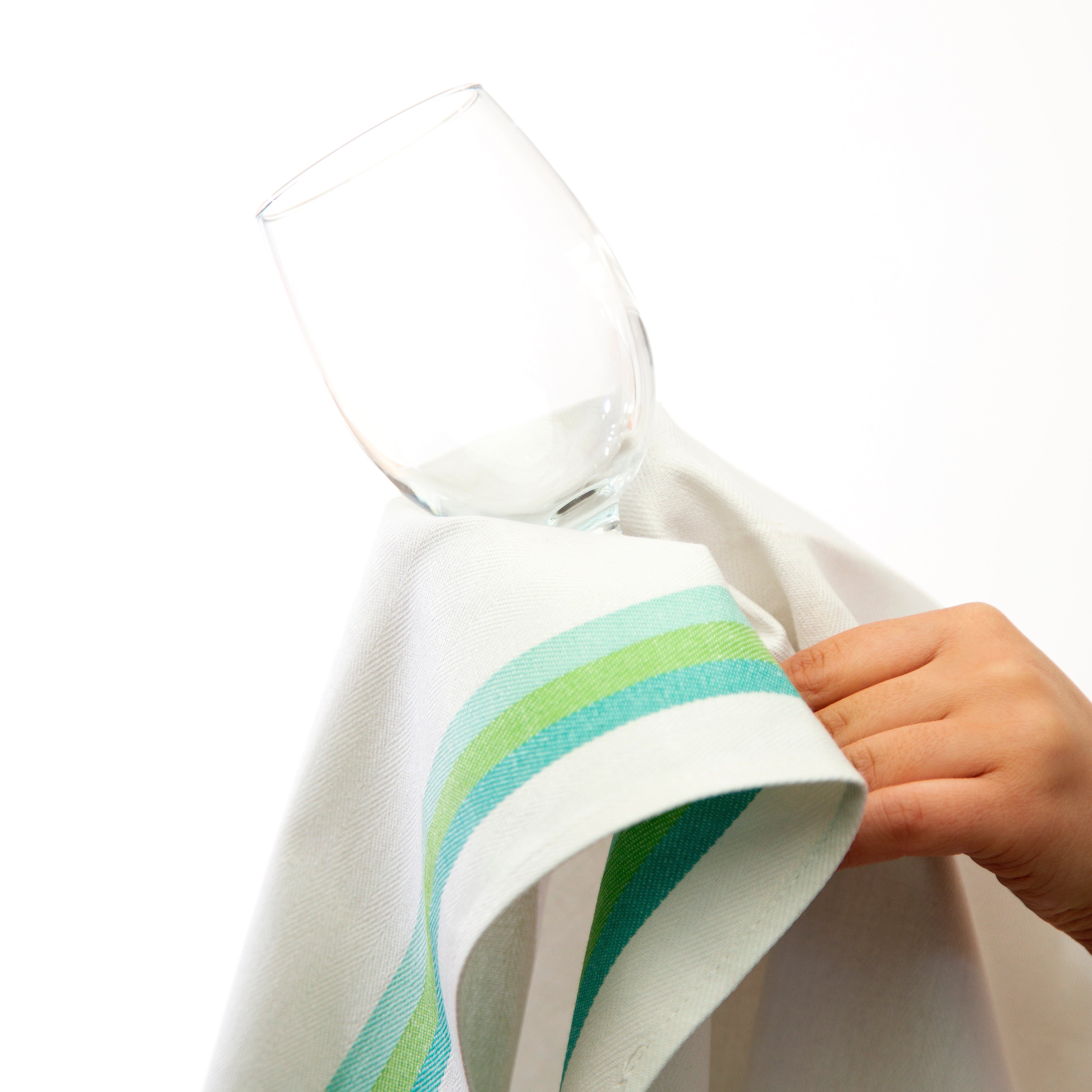 Set 6 Strofinacci cucina Horeca in puro cotone spigato super assorbenti 50x70 cm