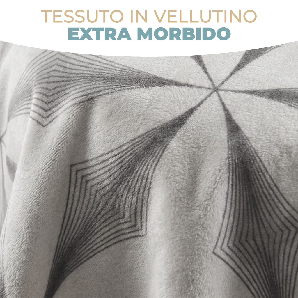 Grandfoulard Copritutto Multiuso in Velluto 270x270 cm Copridivano Grande Telo Arredo Floreale Copriletto Matrimoniale Leggero per Divano e Letto Vari Colori