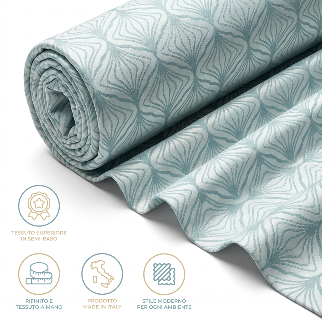 Grandfoulard Copritutto in Cotone Jacquard 270x270 cm – Copridivano Grande Multiuso, Telo Arredo Design Cerchi, Copriletto Matrimoniale Leggero Lavabile (Copia)