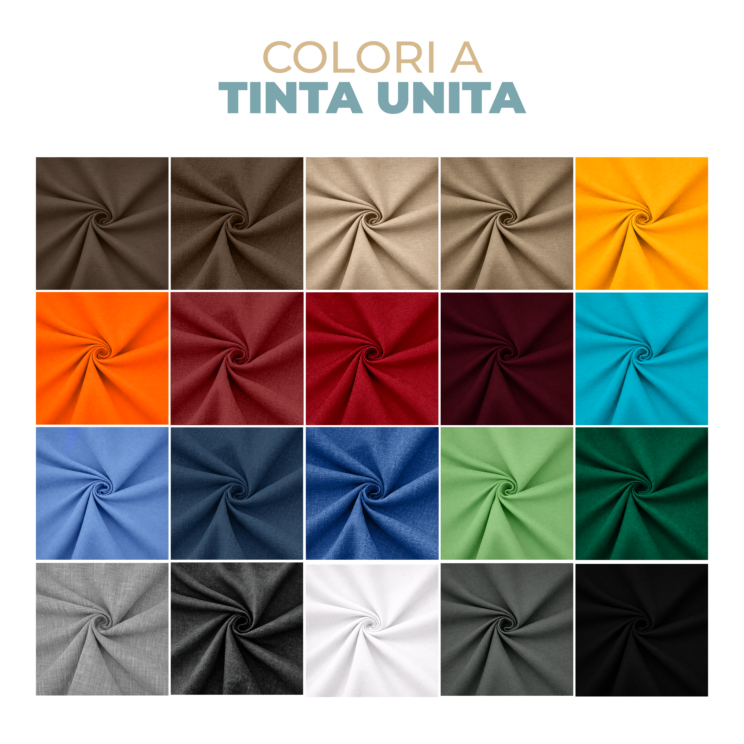 Tessuto Impermeabile da Esterno al Metro Stirio Dralon Acrilico 100% Altezza 320 cm Tinta Unita Antimacchia e Resistente UV Vari colori