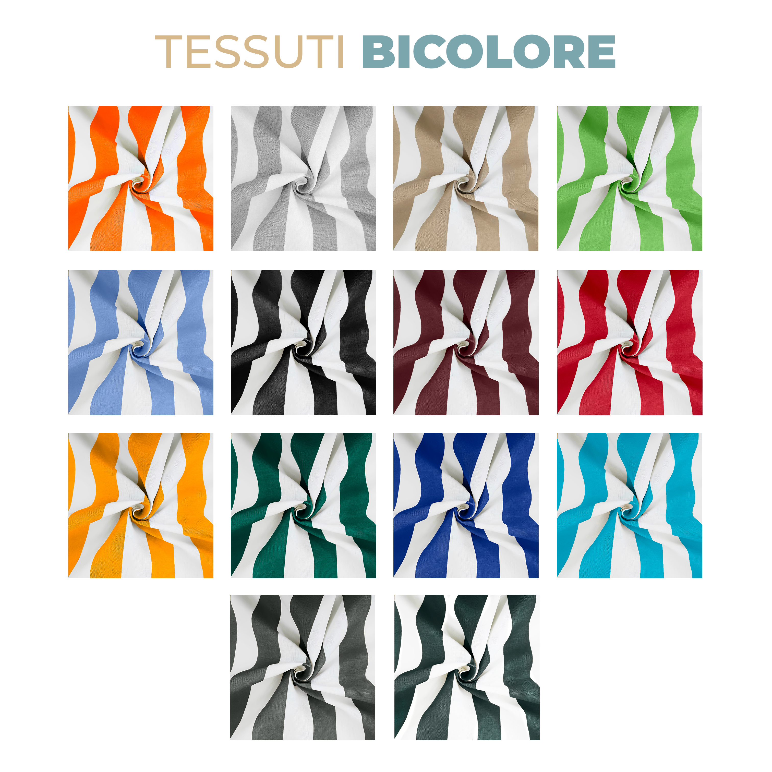 Tessuto Impermeabile da Esterno al Metro “Stirio” – Dralon Acrilico 100% Rigato, Altezza 320 cm, Antimacchia e Resistente UV – Vari Colori (Copia)