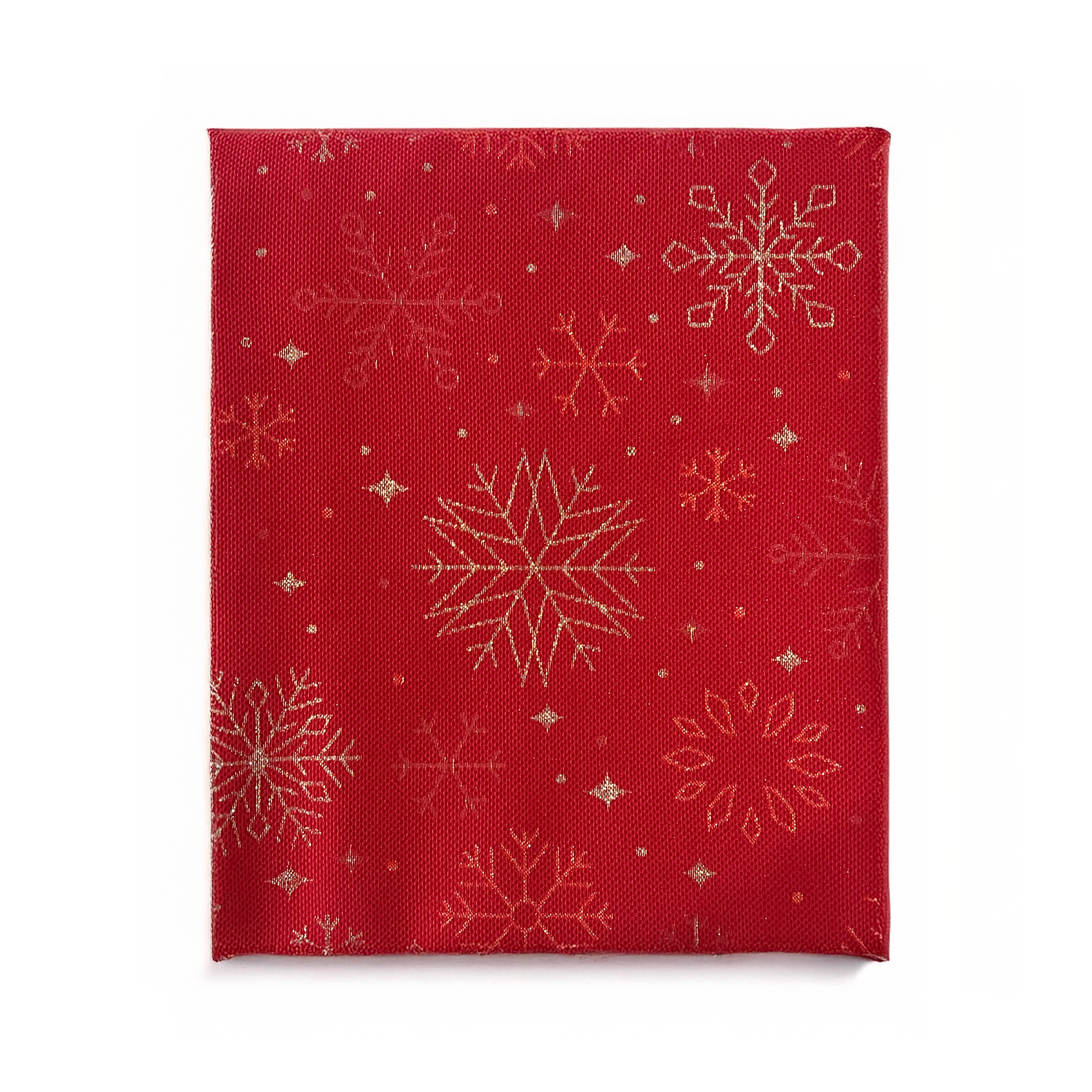 Tovaglia Natalizia in Cotone 6 Posti 140x180 cm Elegante con Glitter Lurex Oro e Motivo Fiocco di Neve Made in Italy Vari colori