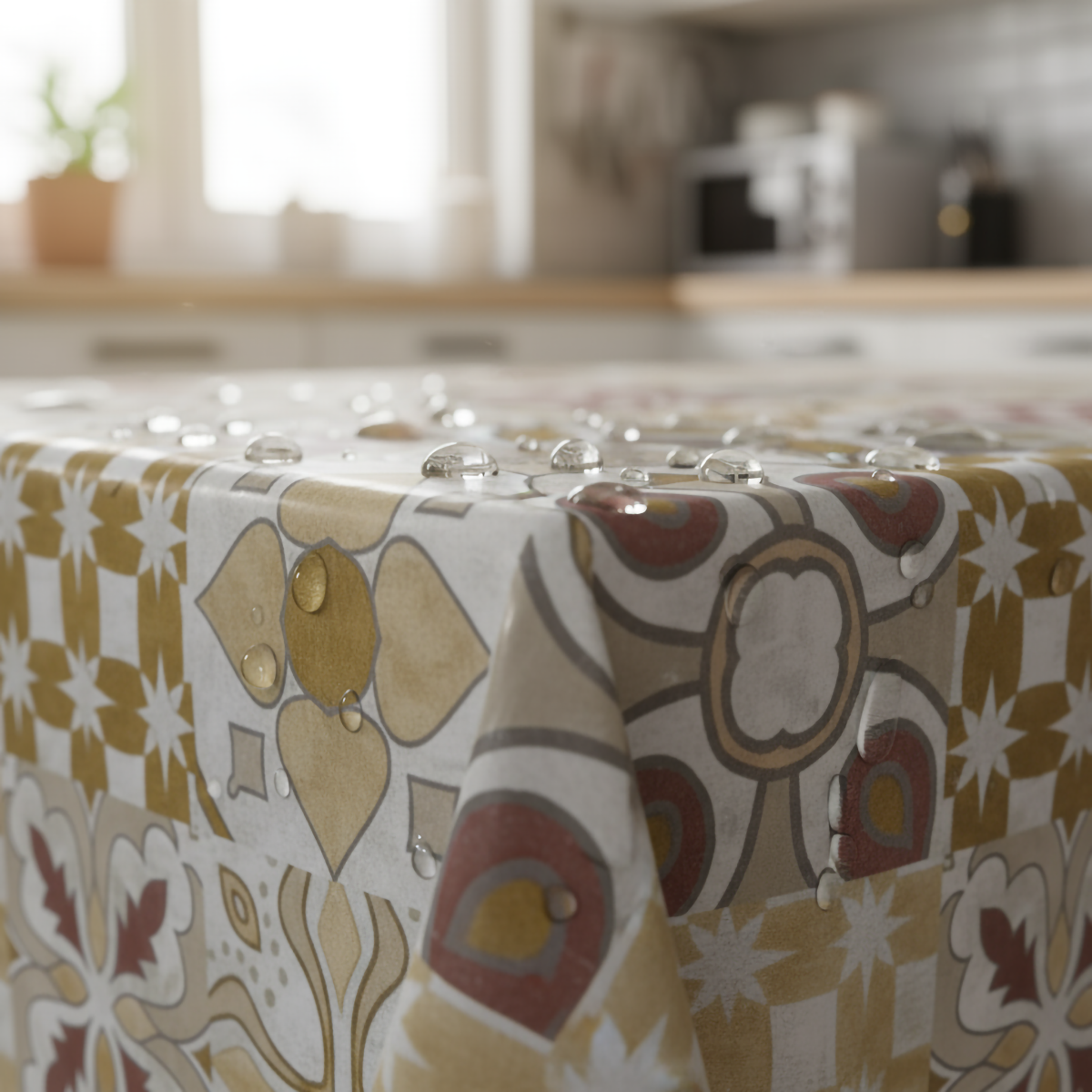 Tovaglia Rettangolare in Tela Cerata PVC a Quadro Grande Stile Country – Impermeabile, Antimacchia, Facile da Pulire – Per Interno ed Esterno – Varie Misure