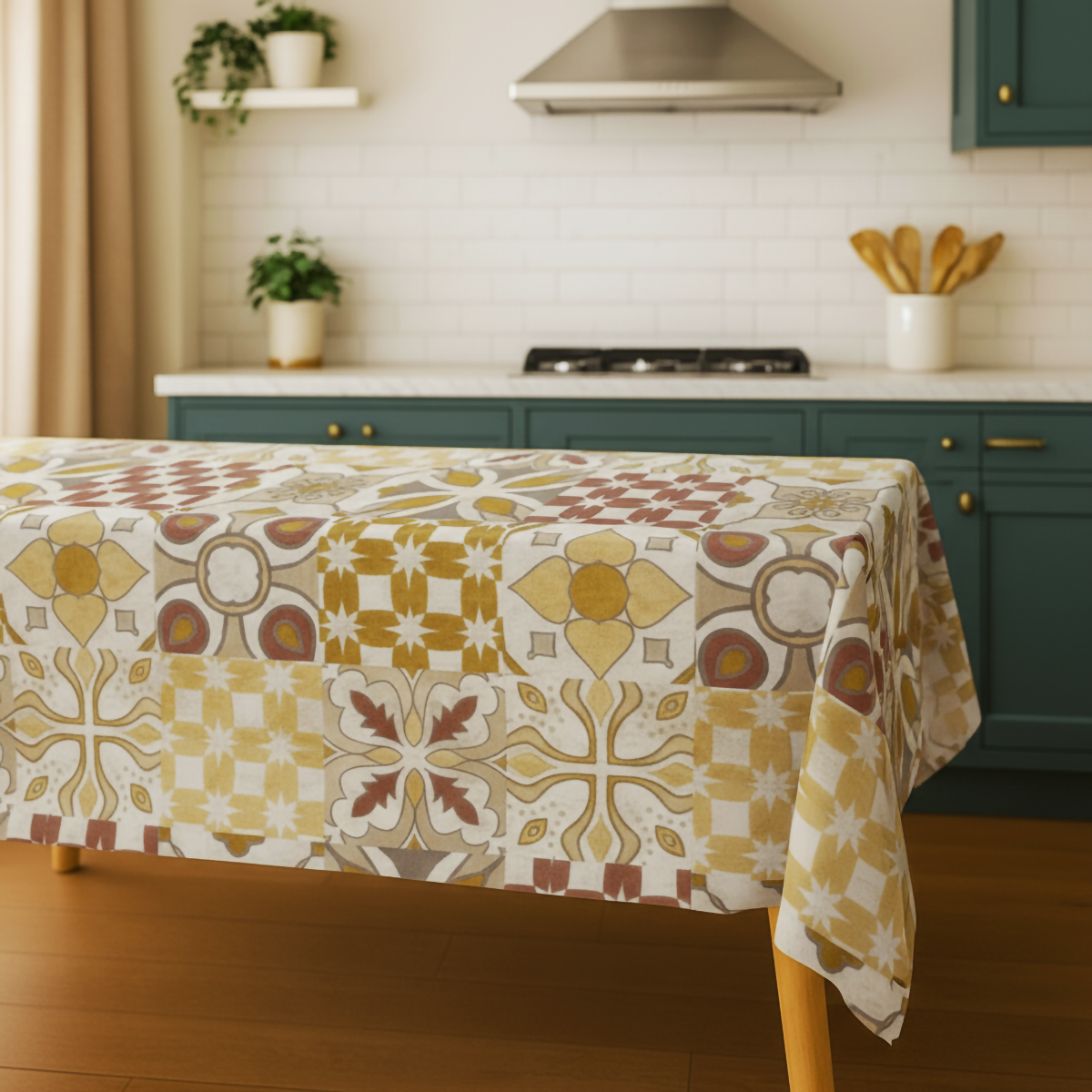 Tovaglia Rettangolare in Tela Cerata PVC a Quadro Grande Stile Country – Impermeabile, Antimacchia, Facile da Pulire – Per Interno ed Esterno – Varie Misure