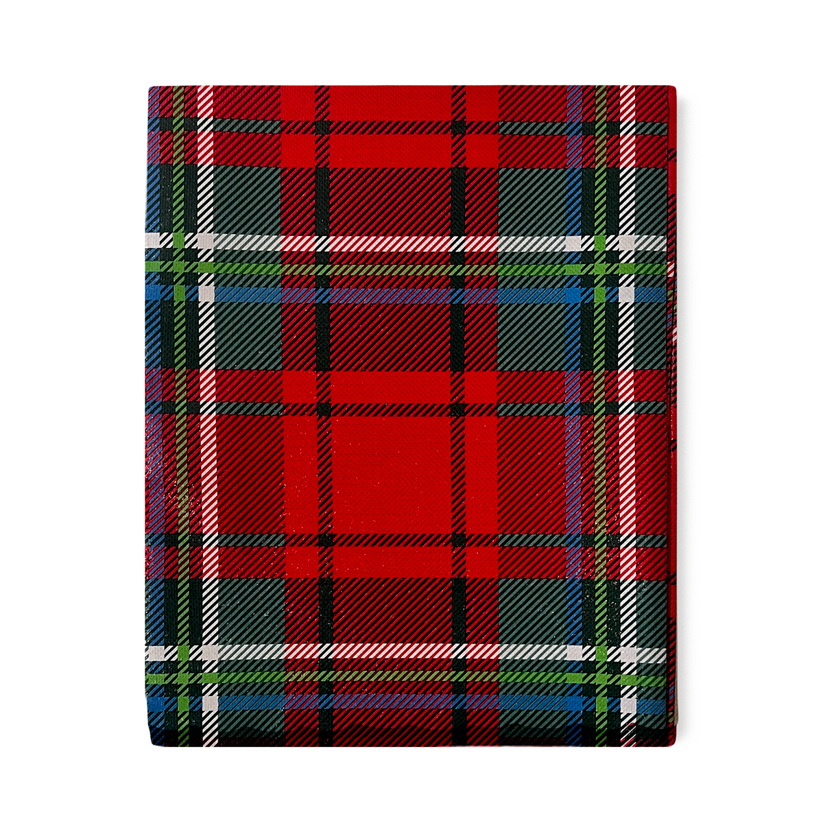 Tovaglia Cerata Natalizia 6 Posti 140x180 cm in PVC Copritavolo Antimacchia, Idrorepellente e Antiscivolo Decorazione Tavola di Natale Elegante in Stile Tartan Scozzese
